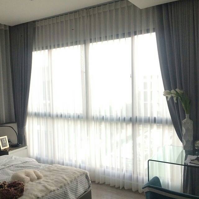 รวมตัวอย่างผ้าม่านโปร่งแสง ผ้าม่านโปร่งที่เคยติดตั้งในโครงการต่างๆ