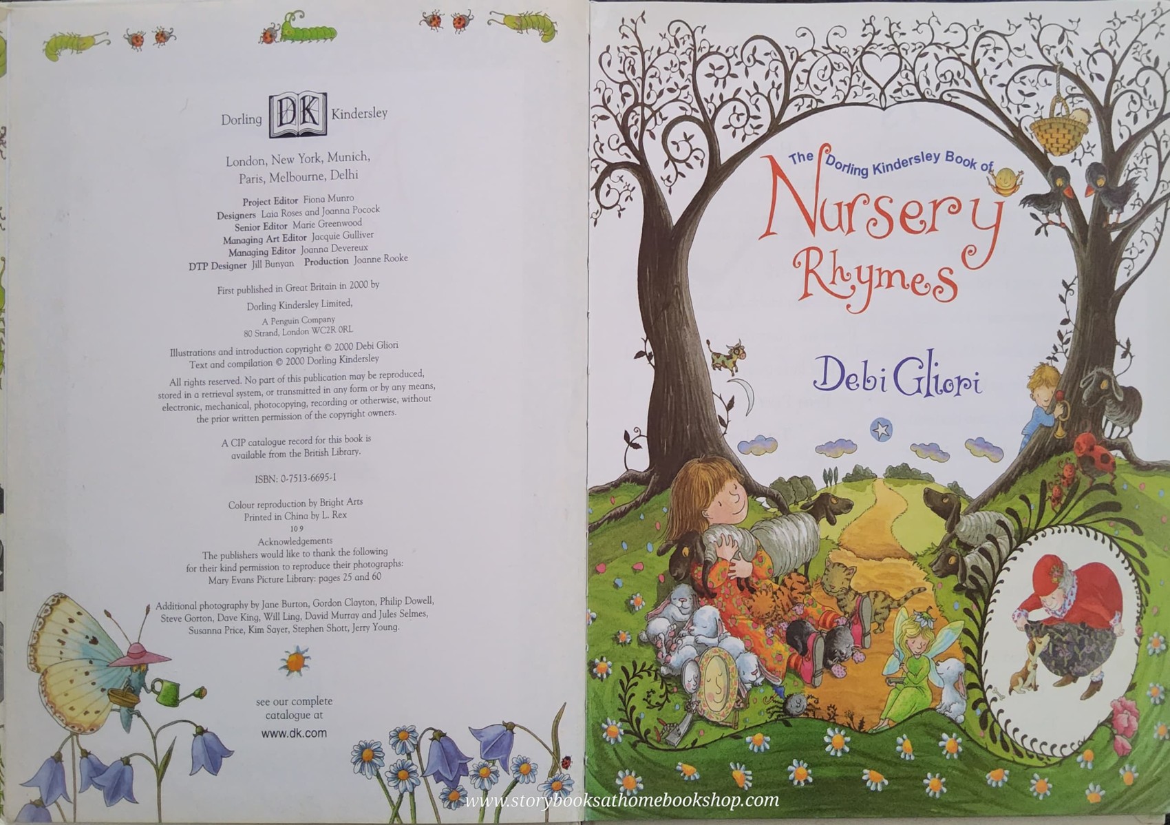 หนังสือนิทานปกแข็ง** 🍅🍅THE DORLING KINDERSLEY BOOK OF NURSERY RHYMES BY DEBI GLIORI