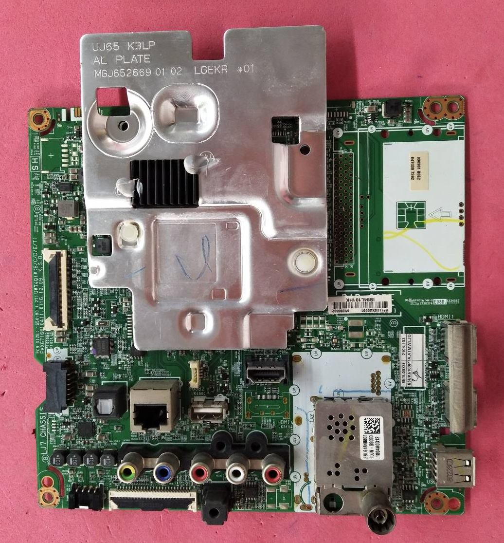เมนบอร์ดทีวีแอลจี/อะไหล่ทีวีแอลจี(Mainboard TV LG) อะไหล่แท้/มืสองพร้อมใช้งาน ใช้กับรุ่น 65UK6100PTA.ATMWLJD T-CON 6870C-0750A
