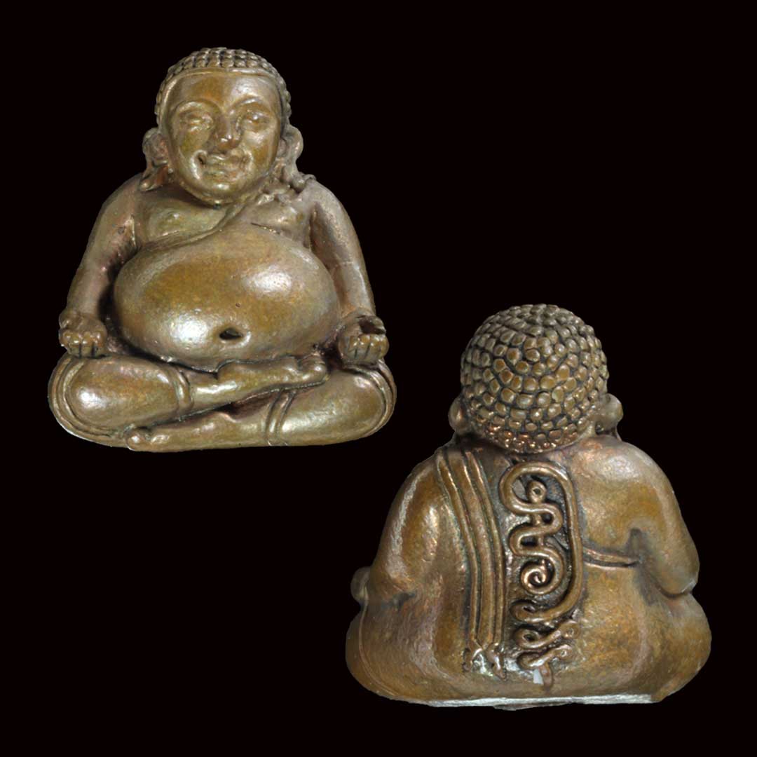 พระสังกัจจายน์รับทรัพย์ หลวงพ่อสาคร วัดหนองกรับ ปี54 เนื้อทองแดงอุดผง