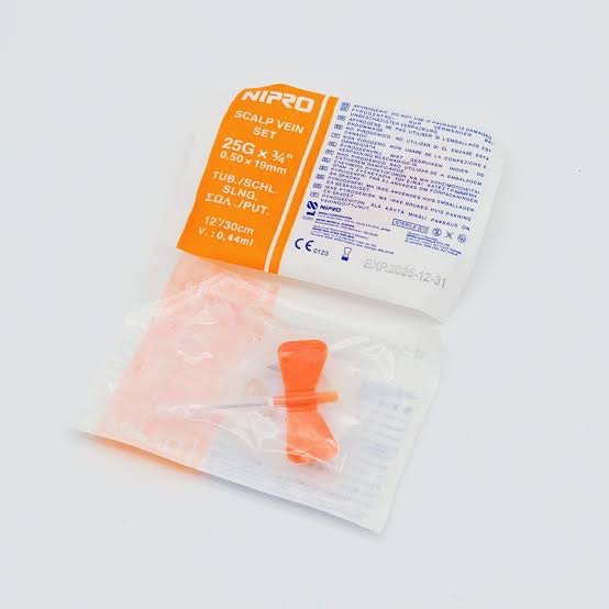 NIPRO SCALP VEIN SET 25G X 3/4 เข็มปีกผีเสื้อ