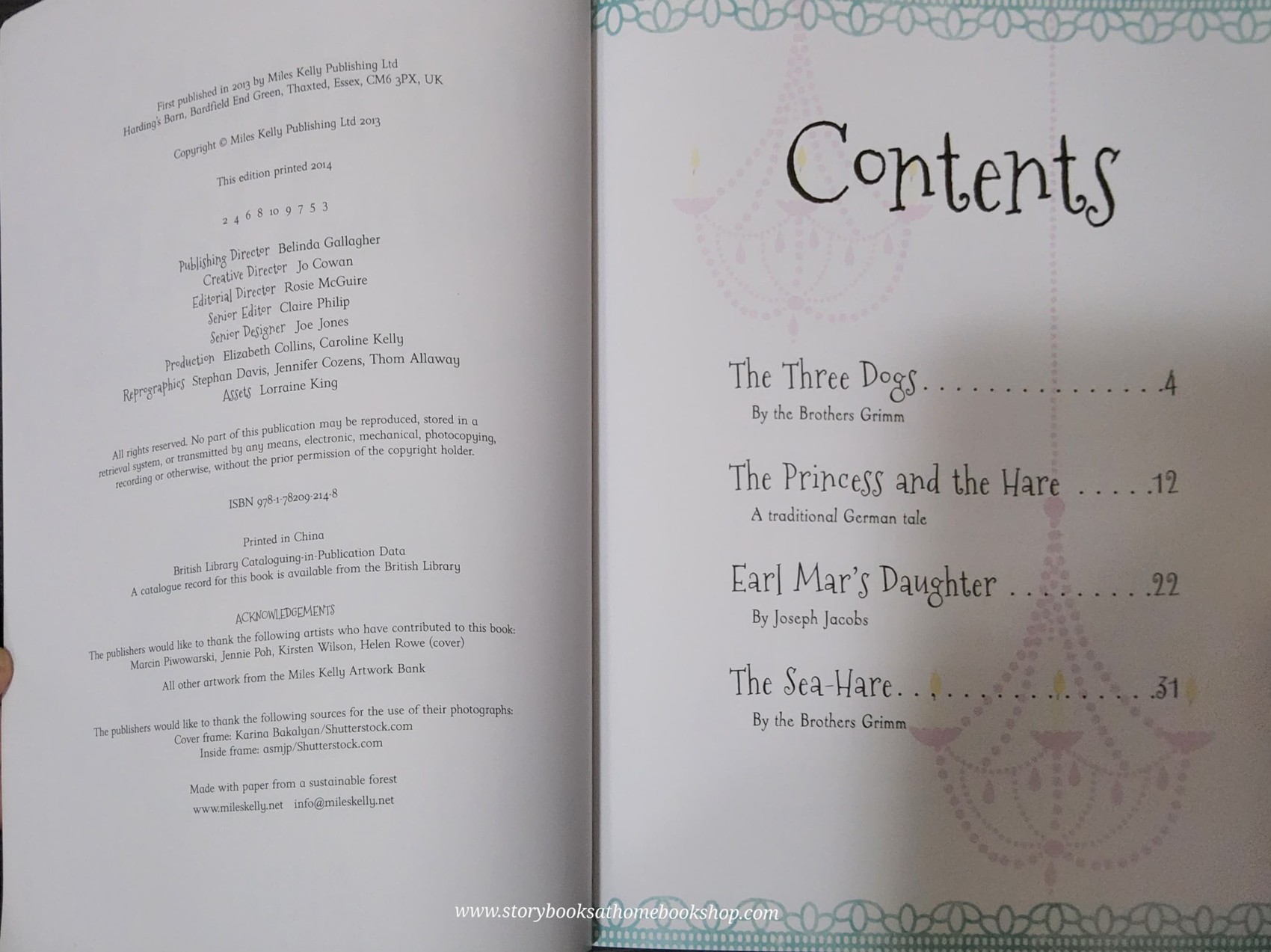 หนังสือนิทานปกอ่อน ** 🍅🍓 THE PRINCESS AND THE HARE and other pricess stories♥️