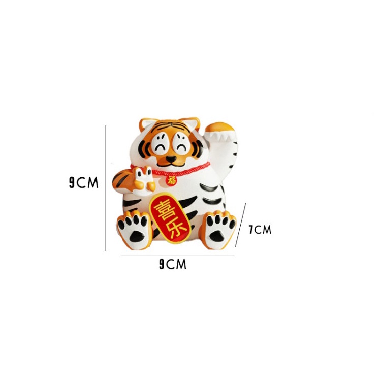 เสือกวัก ปีเสือ เสืออ้วน กวักทรัพย์ กวักโชค เสือนำโชค ของตกแต่งบ้าน ของมงคล