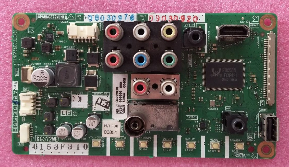 เมนบอร์ดทีวีชาร์ป SHARP ของแท้ถอดจากเครื่อง รุ่นLC-19LE150M