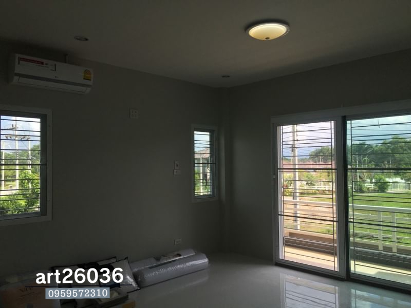 เหล็กดัดสีอบพร้อมมุ้งลวด ลายนิยมติดตั้ง