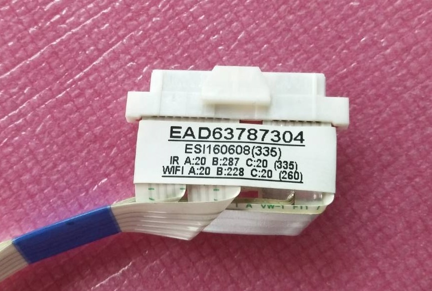 สายแพตัวรับรีโมท/ตัวรับWifi ของแท้ถอดจากเครื่อง พาร์ทEAD63787304 รุ่น 49LH590TT และรุ่นอื่นที่พาร์ทตรงกัน