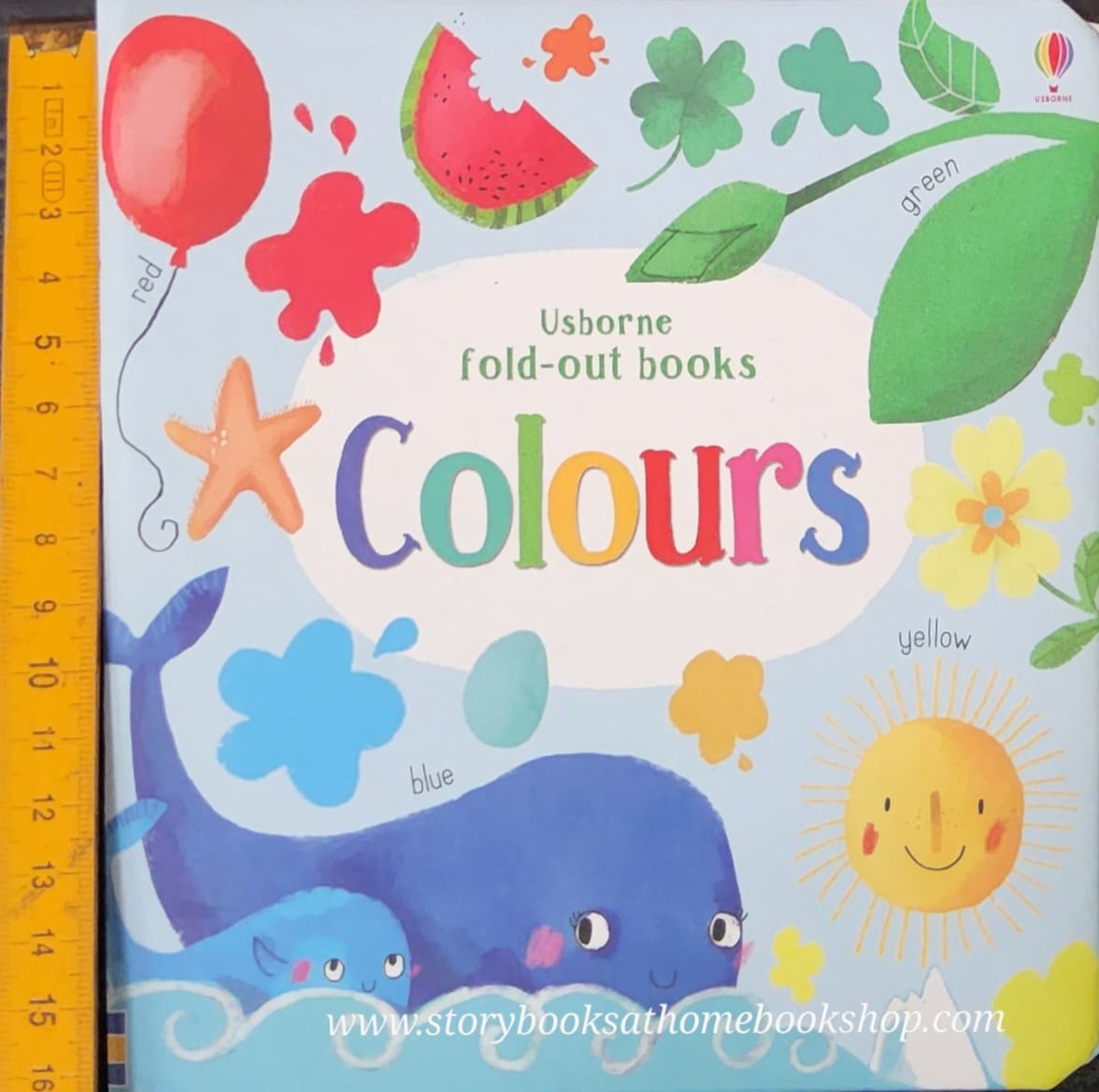 BOARD BOOK ** 🍅🍅USBORNE FOLD-OUT BOOS:COLOURS