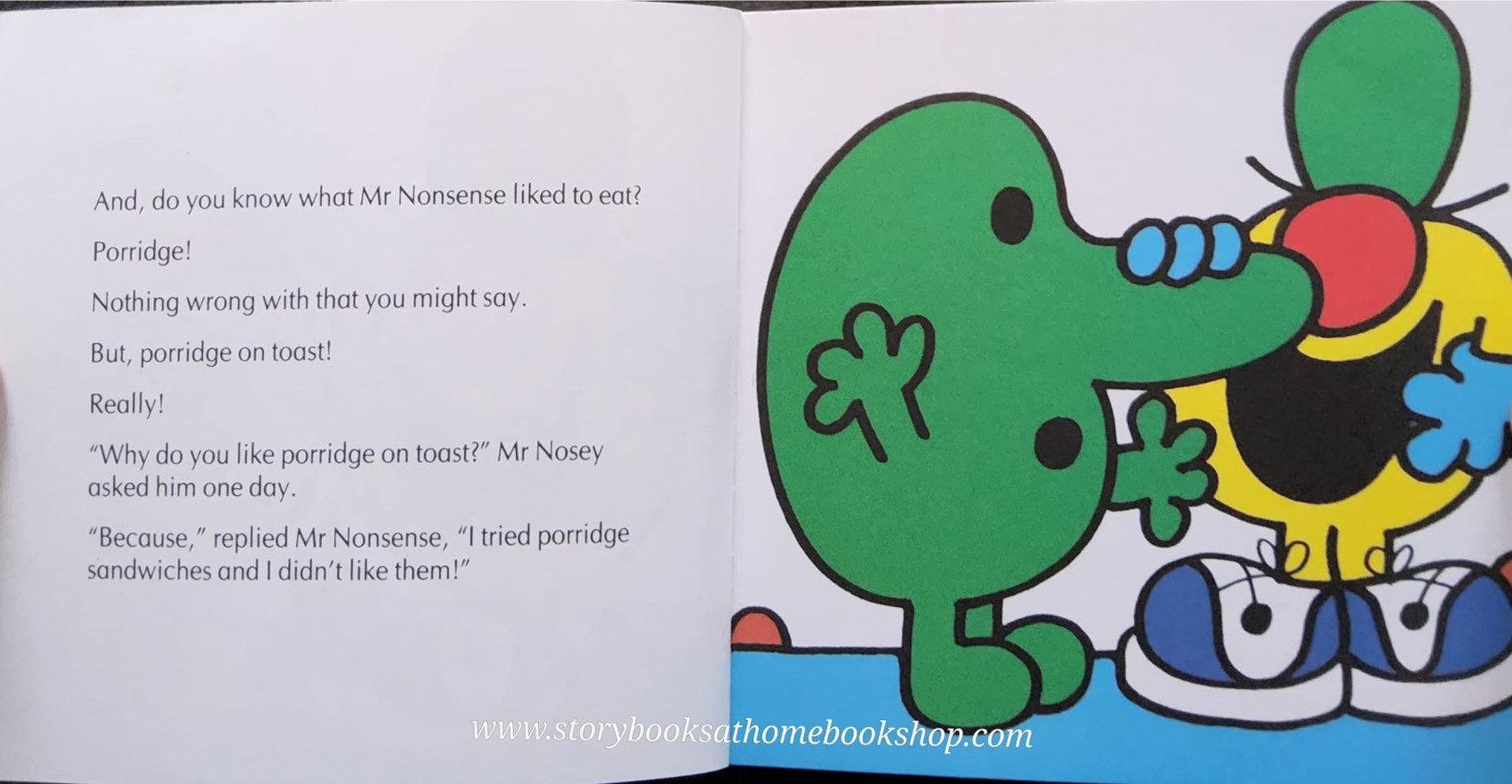 หนังสือ Bestseller Small book** **หนังสือนิทานปกอ่อน** 👉LITTLE MISS&MR.MEN👍 🍅🍅MR.NONSENSE by Roger Hargreaues