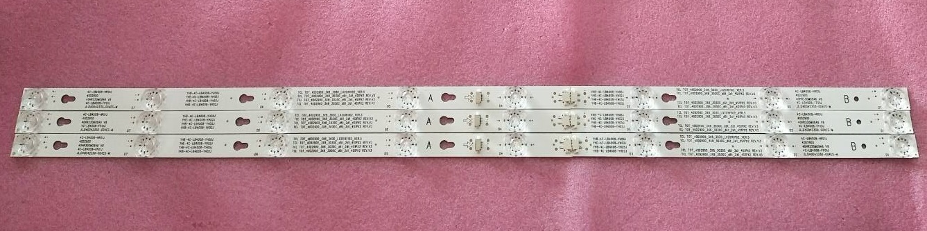หลอดแบล็คไลท์TCL ทีซีแอล หลอดใหม่โรงงาน รุ่นLED40D2930 LED40P62US LED40S3830 *แบบต่อ 1แถว2ชิ้น*