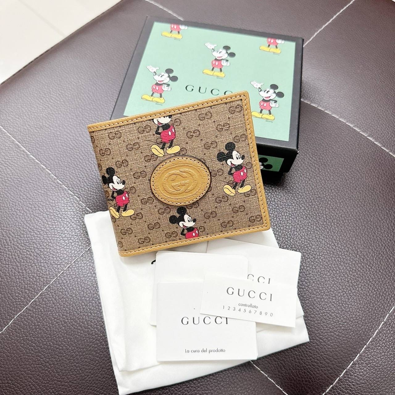 New Gucci micky อุปกรณ์เล่ม/ถุงผ้า/กล่อง