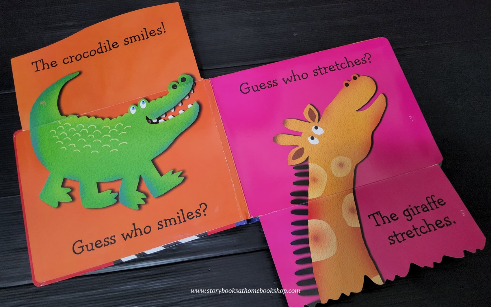 FLAP BOARD BOOK ** 🍅🍓GUESS WHO? AT THE ZOO BY JEANNETTE ROWE