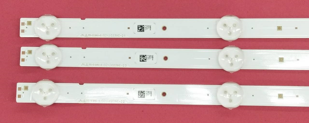 หลอดแบล็คไลท์ SONY(โซนี่) มือสองพร้อมใช้งาน ใช้กับรุ่นKDL-43W660F KDL-43W660G (1ชุด3แถว แถวละ7ดวง)