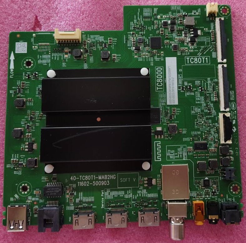 เมนบอร์ดทีวี ทีซีแอล TCL ของแท้มือสองถอดจากเครื่องพร้อมใช้งาน รุ่น65T7B พาร์ท40TC80T1-MAB2HG