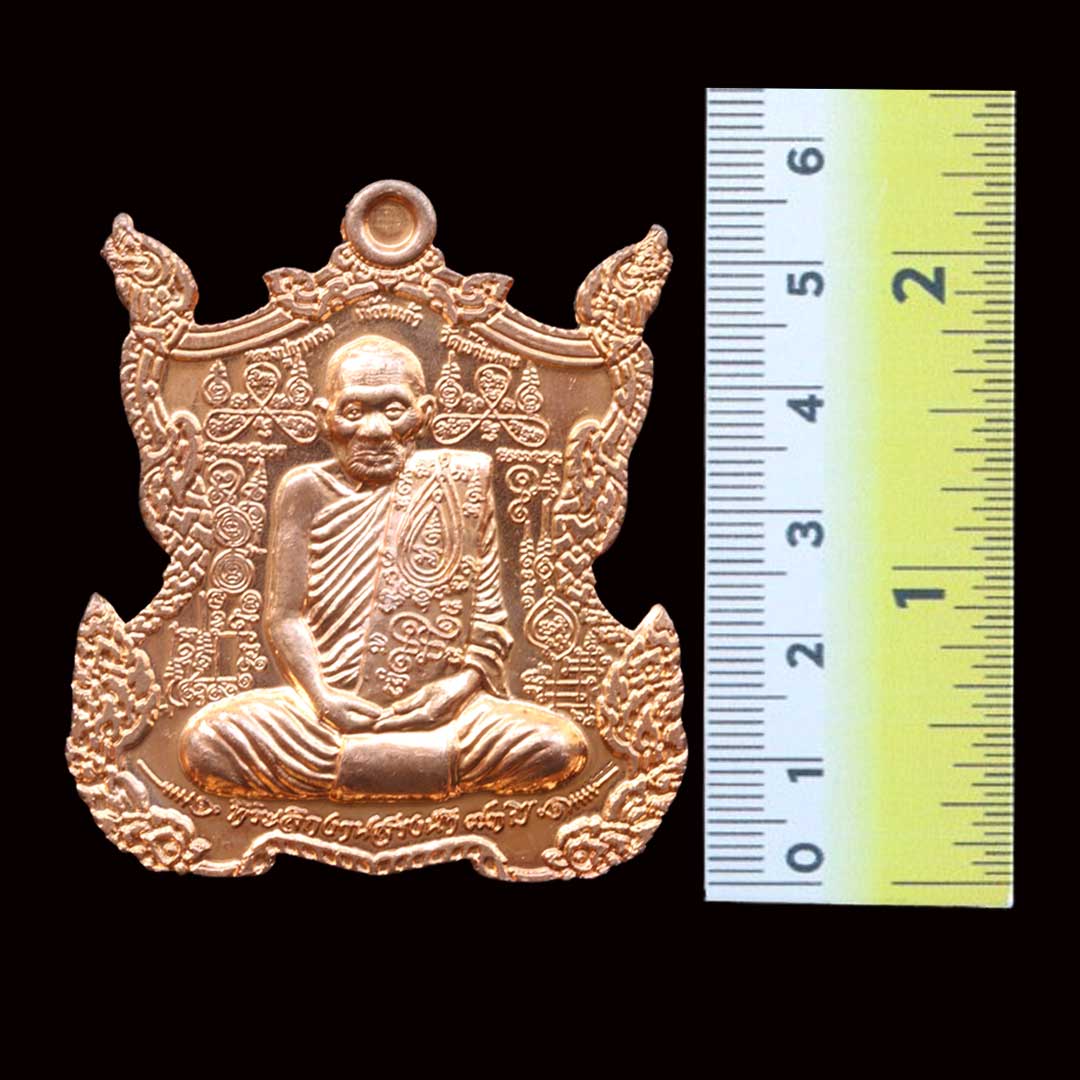 เหรียญสรงน้ำ พระนารายณ์ ตวาดหิมพานต์ หลวงปู่กาหลง เขี้ยวแก้ว ปี2552 เลข 745