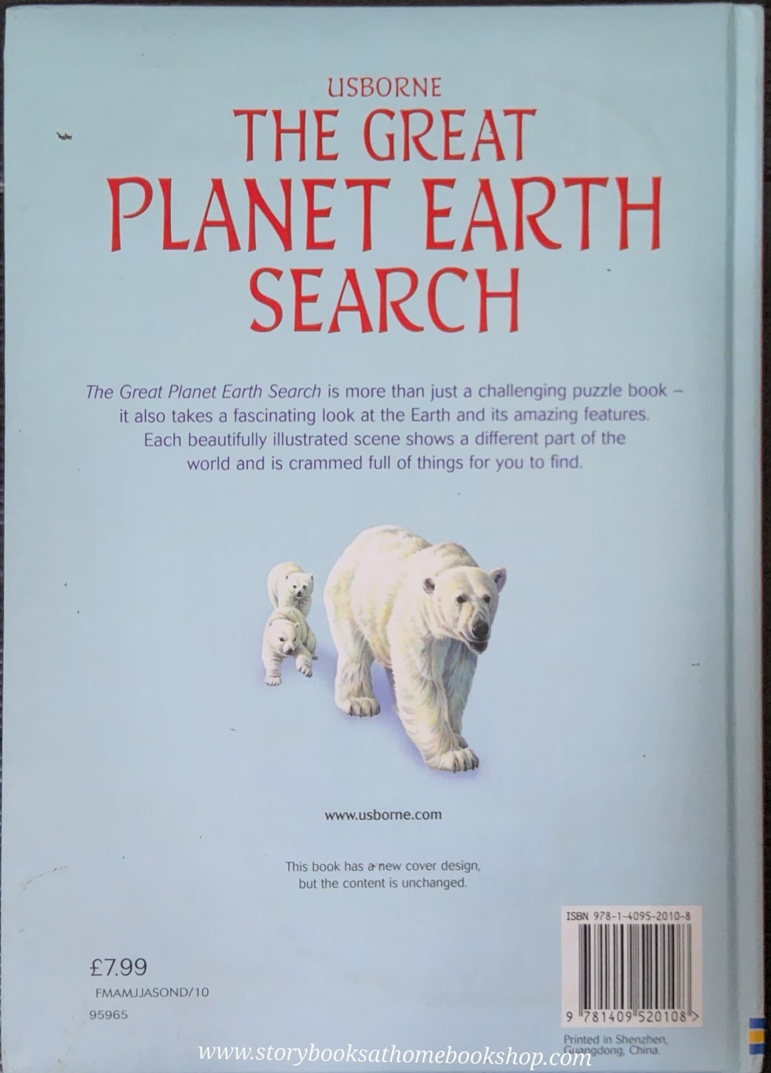 PUZZLE BOOK** ð
ðUSBORNE THE GREAT PLANET EARTH SERCH