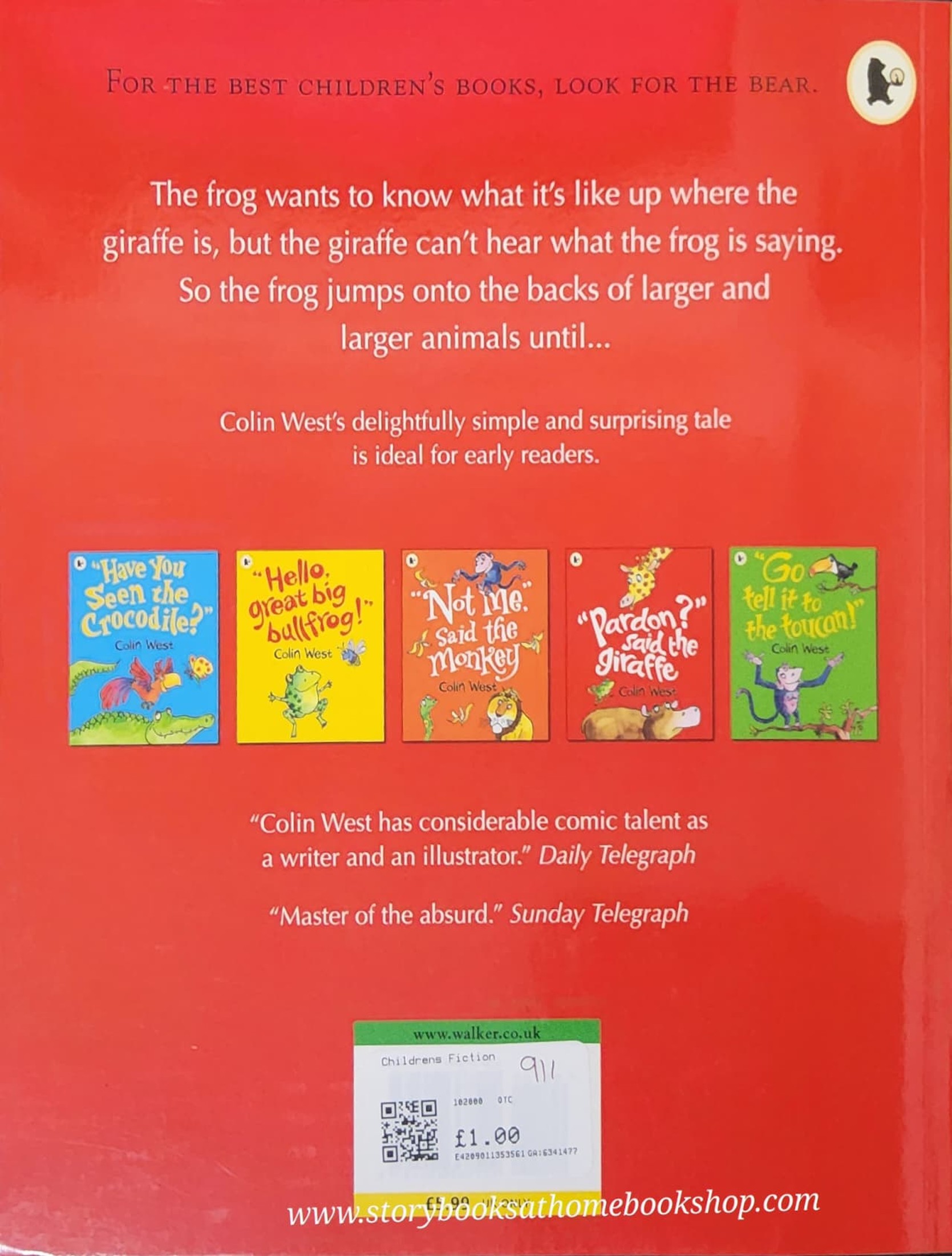 หนังสือนิทานปกอ่อน** ♥️"PARDON?" SAID THE GIRAFFE BY COLIN WEST