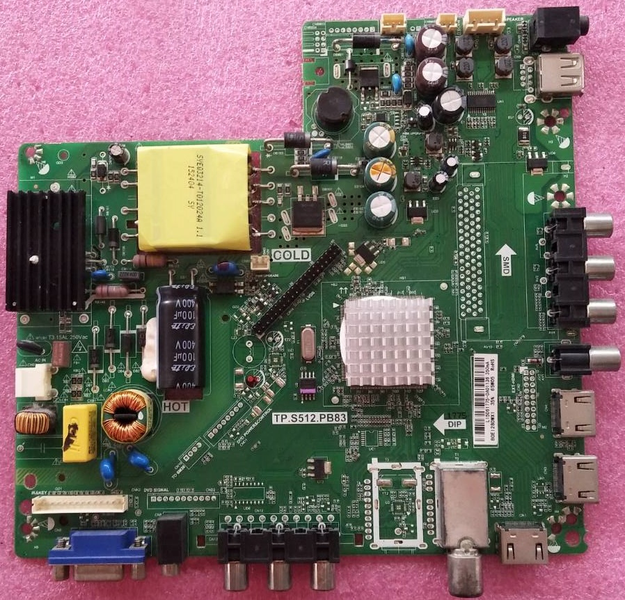 วันบอร์ดทีวี ACONATIC (อะโคเนติค) ของแท้มือสองถอดจากเครื่อง รุ่นAN-LT2811 พาร์ท TP.S512.PB83 จอ-HV280WX2-270