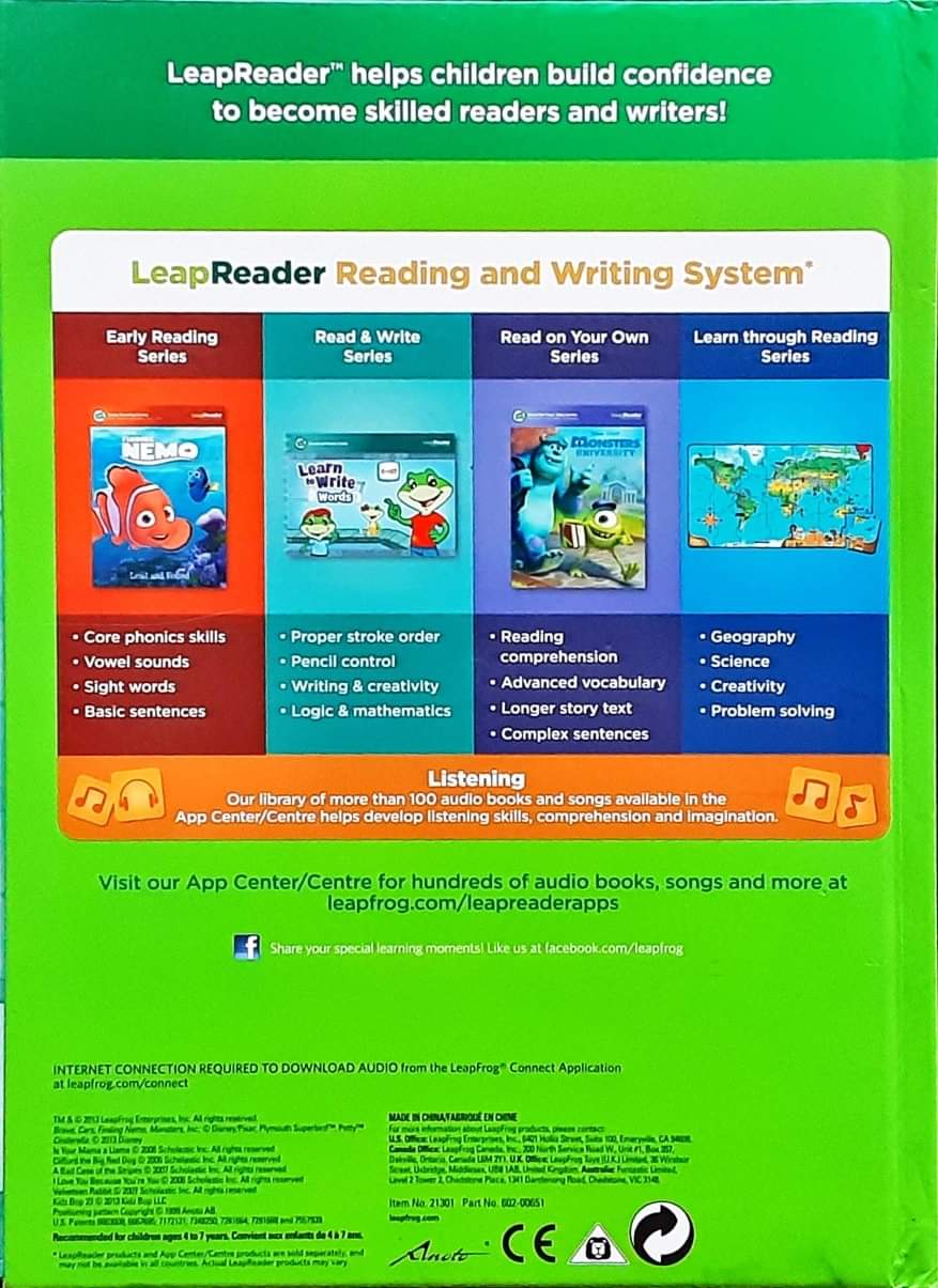 หนังสือนิทานปกแข็ง** 🍅🍓Leap Frog: Activity book Read Write Listen 123 ABC