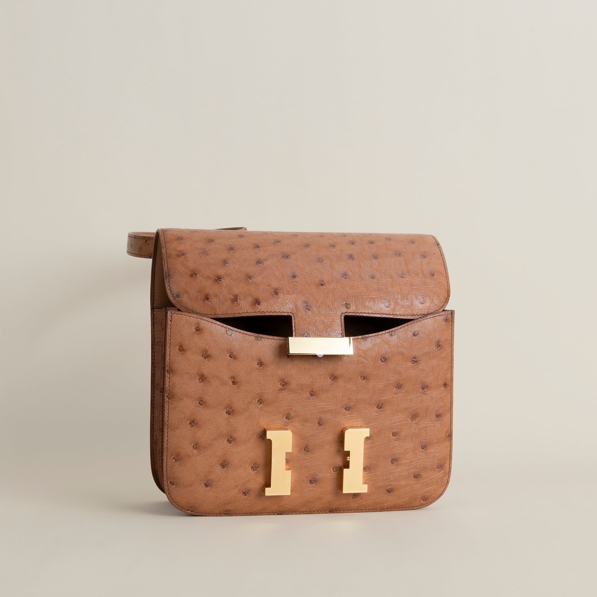 [Pre-order] Hermes Constance 24CM Ostrich Cognac GHW Full handmade 100% คุณภาพ VIP เกรดดีที่สุด