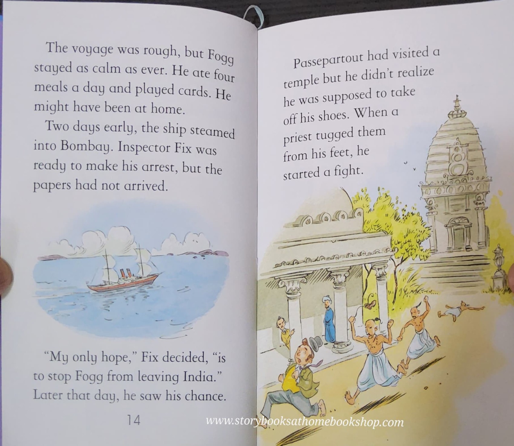 หนังสือนิทานปกแข็ง ** 🍅🍓 USBORNE YOUNG READING:AROUND THE WORLD IN EIGHTY DAYS