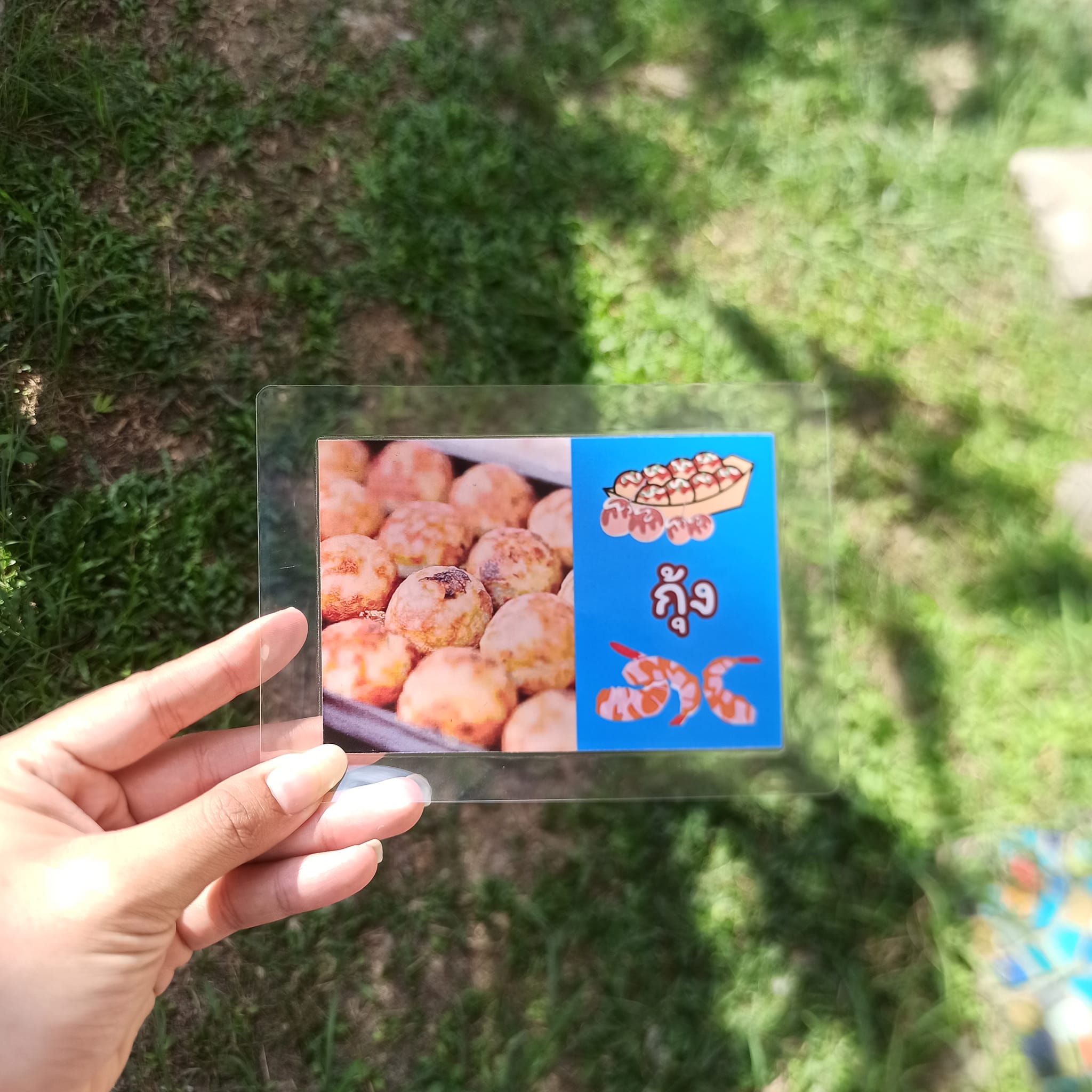 ชุดป้ายเมนูทาโกยากิ A6 สำเร็จรูป (6 ไส้: ปลาหมึก, กุ้ง, ปูอัด, ชีส, แซลมอน, ทูน่า) เคลือบพลาสติกใส กันน้ำ เพิ่มความโดดเด่นให้ร้านอาหารญี่ปุ่น