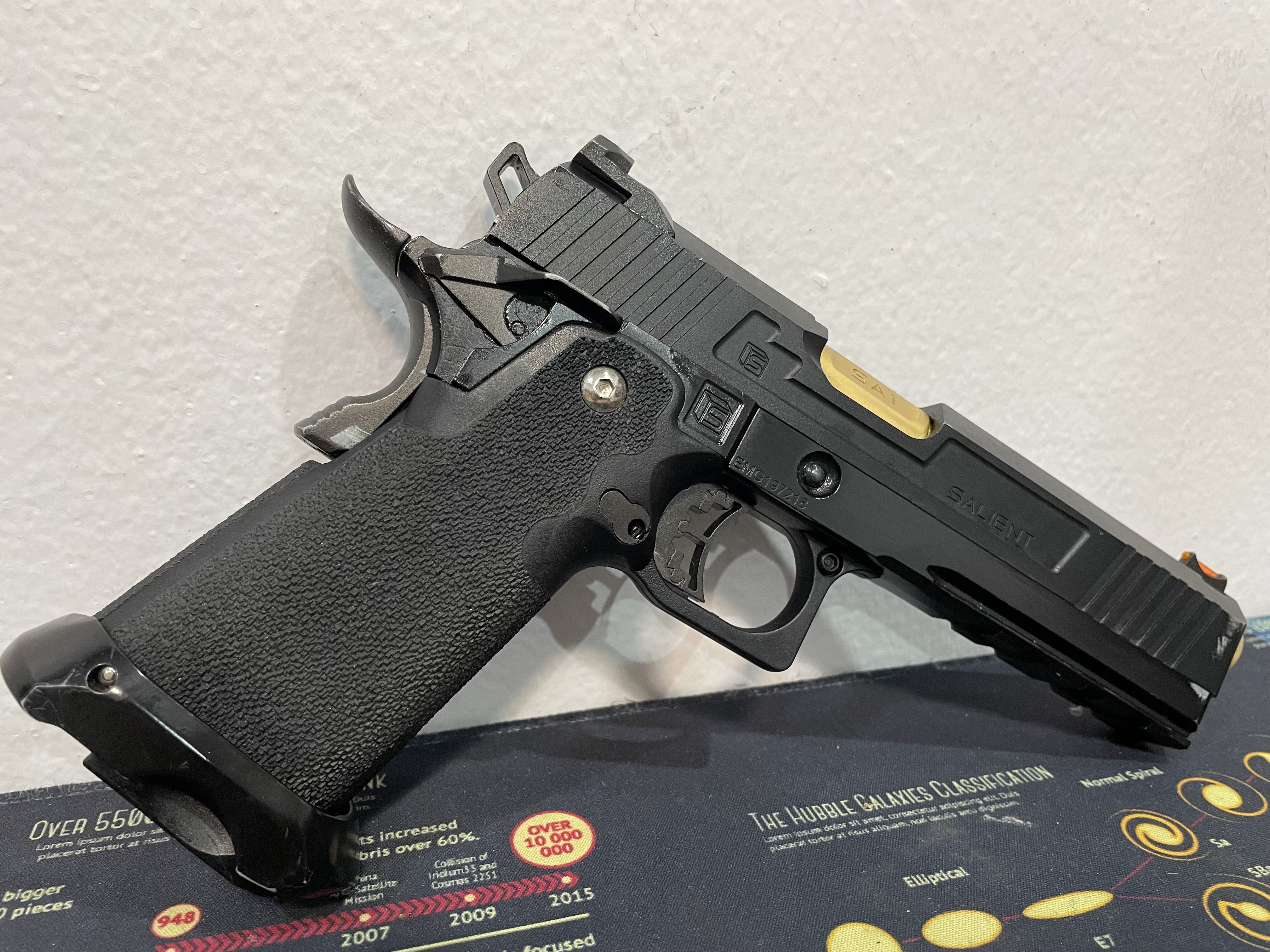 EMG Arms SALIENT ARMS INTERNATIONAL RED-H PISTOL Hi-Capa 5.1 ไต้หวัน BB Gun บีบีกัน แบบแก๊ส ปืนอัดลม มือสอง Airsoft Gun