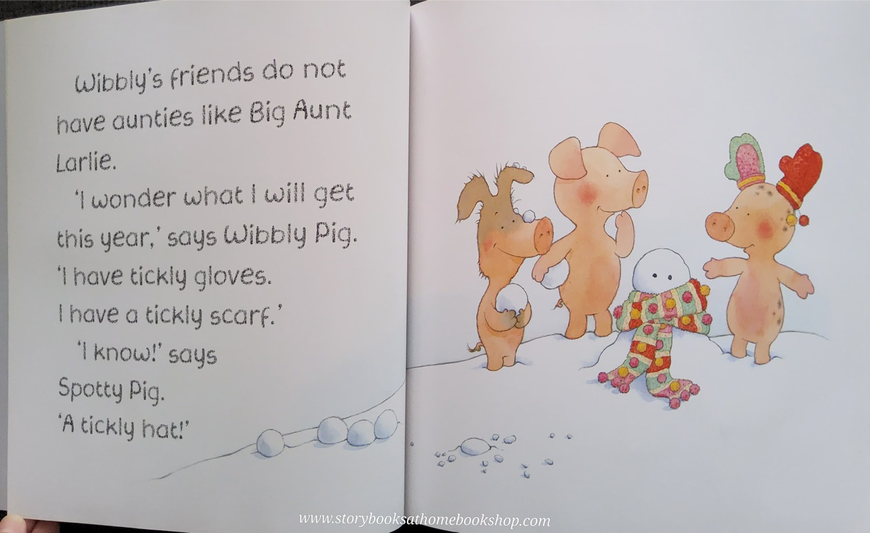 หนังสือนิทานปกอ่อน** 🍅🍓 TICKLY CHRISTMAS WIBBLY PIG! BY MICK INKPEN