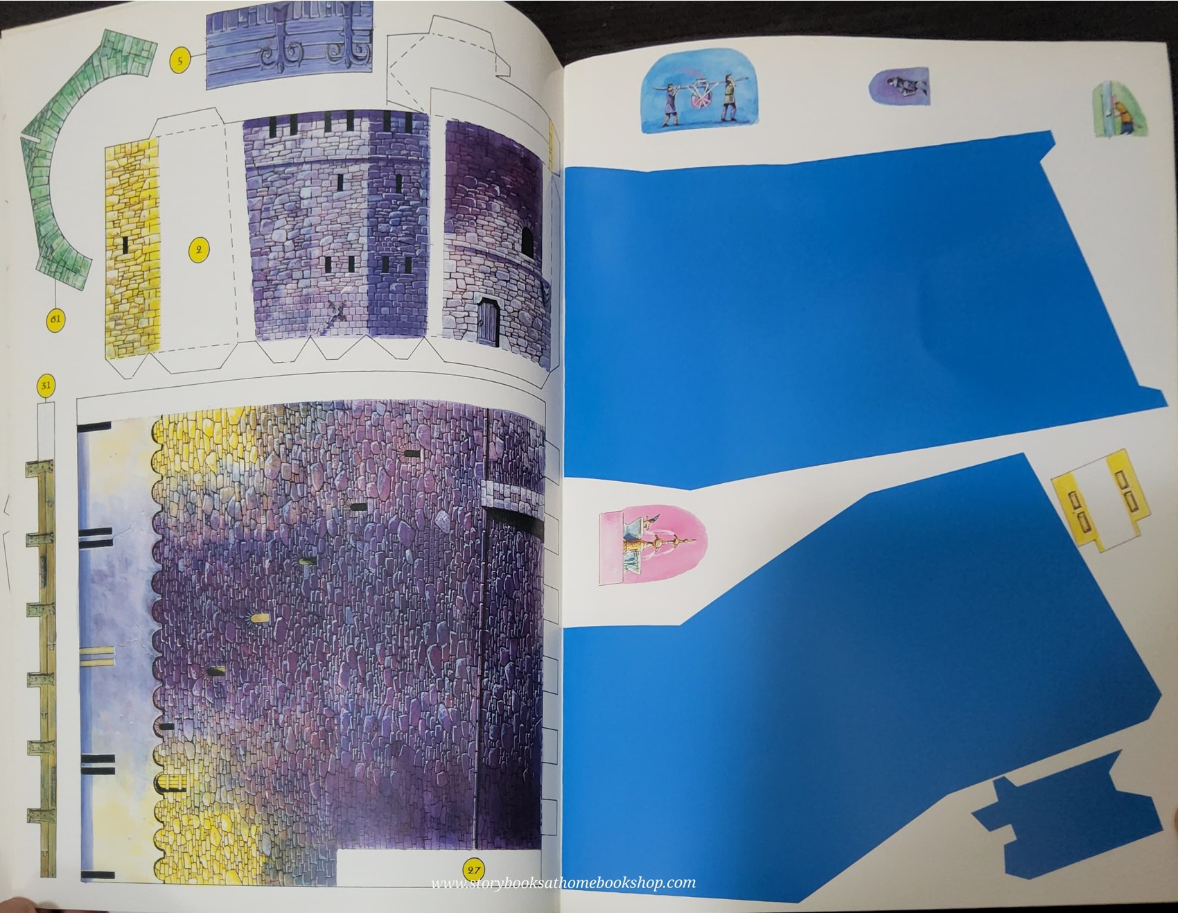 ACTIVITIES BOOK** ♥️USBORNE CUT-OUT MODEL:MAKE THIS WIZARD'S CASTLE