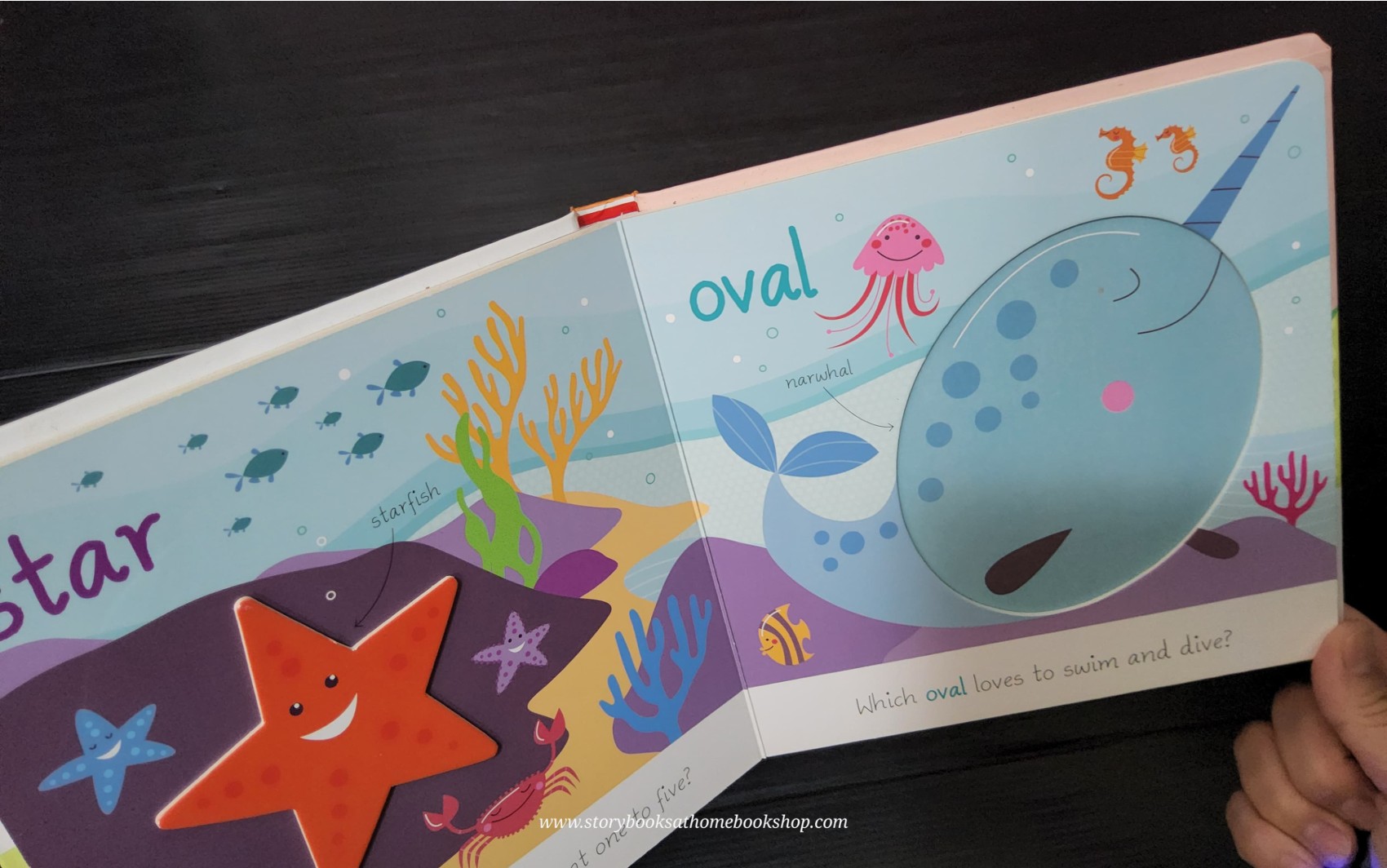 CUT-OUT TOUCH AND FEEL BOARD BOOK ** 🍅🍓CIRCLE&SQUARE LET'S LEARN SHAPES