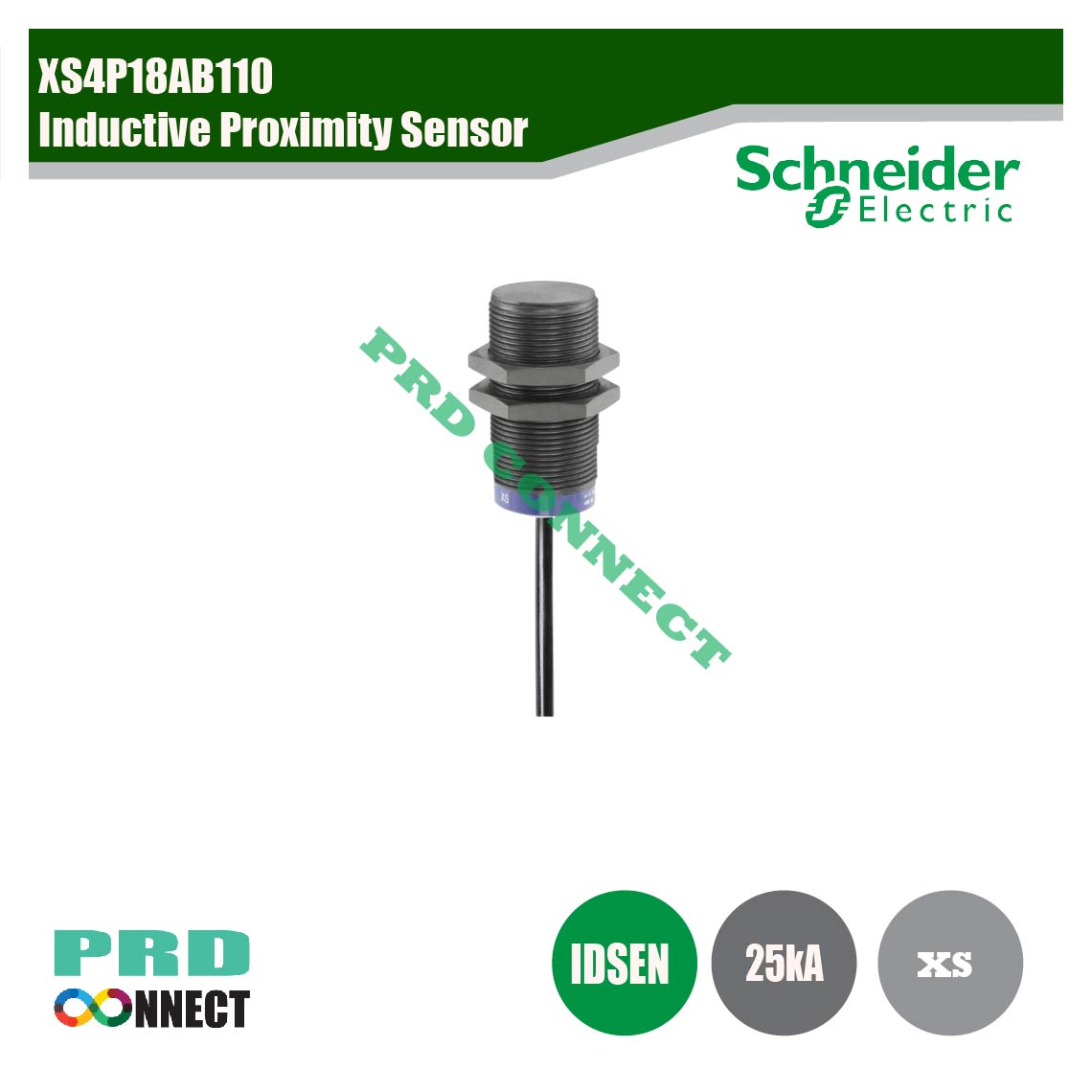 XS4P18AB110, INDUCTIVE PROXIMITY SENSOR