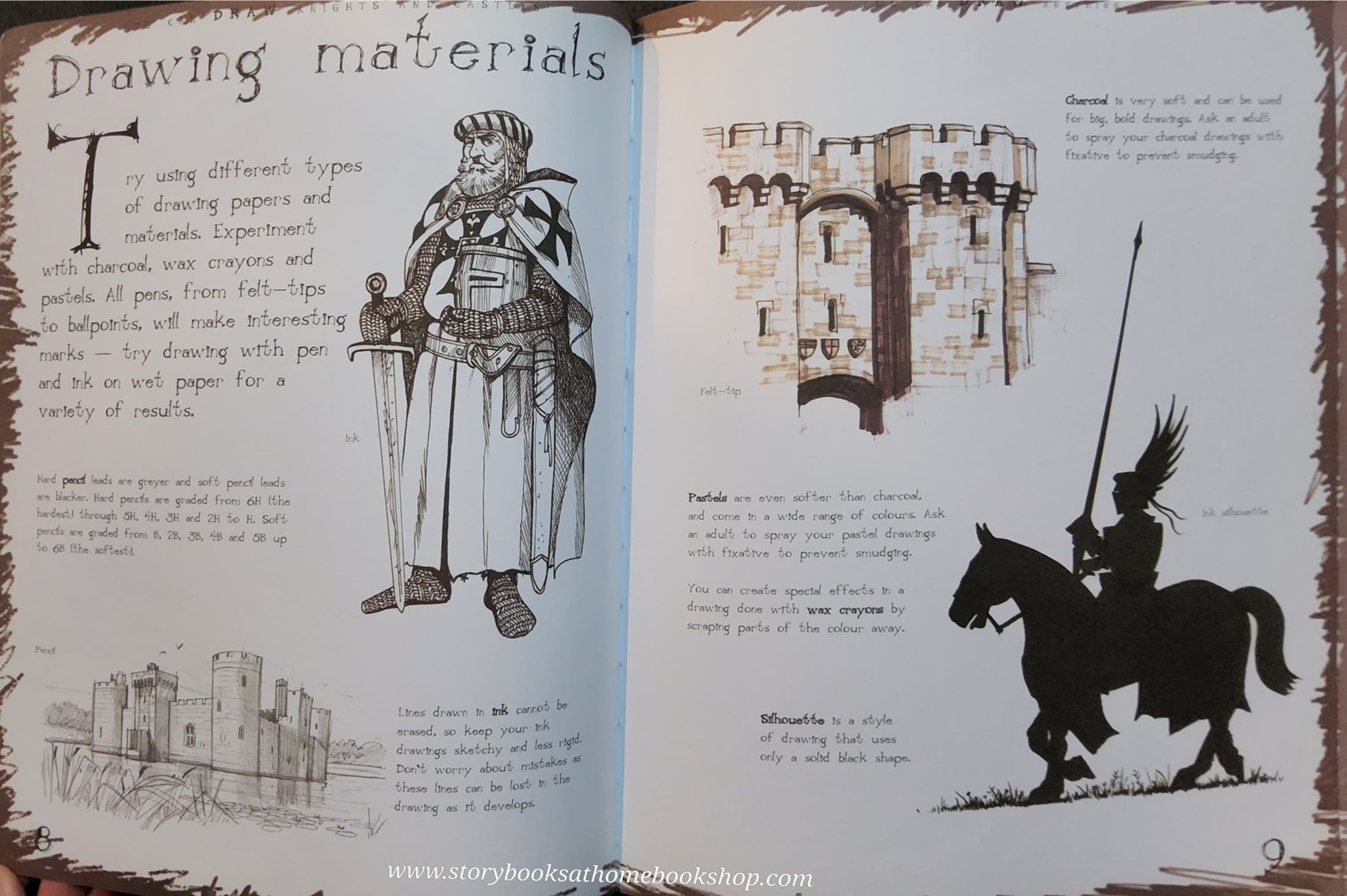 ACTIVITIES BOOK** 🍅🍓HOW TO DRAW KNIGHTS AND CASTLES