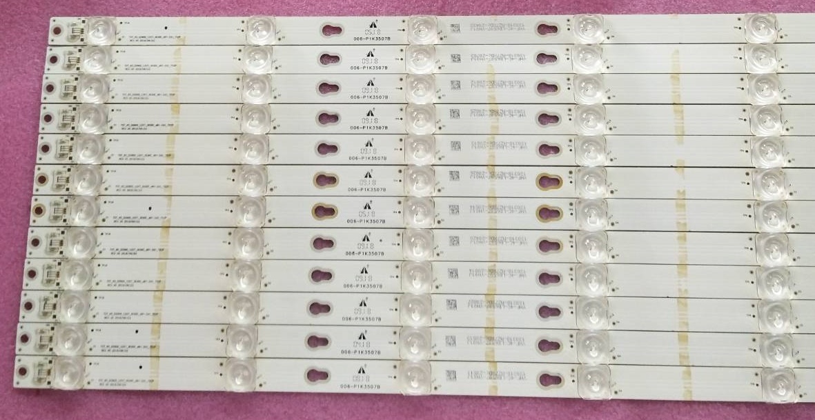 หลอดแบล็คไลท์ทีวี ทีซีแอล TCL ของแท้ถอดจากเครื่อง รุ่นLED65E7800 1ชุด12แถว