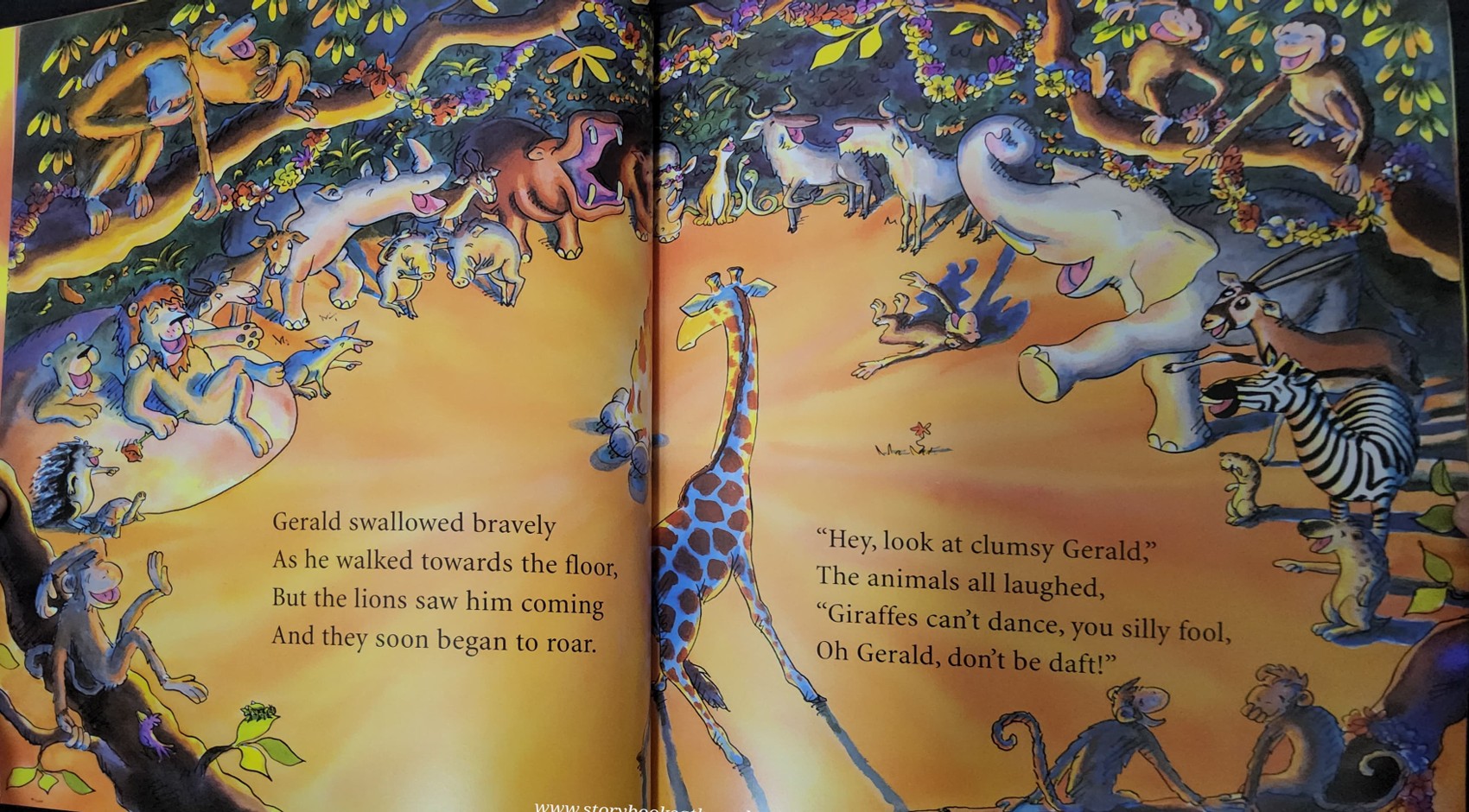 หนังสือนิทานปกอ่อน** 🍅🍓GIRAFFES CAN'T DANCE BY GILES ANDREAE AND GUY PARKER-REES