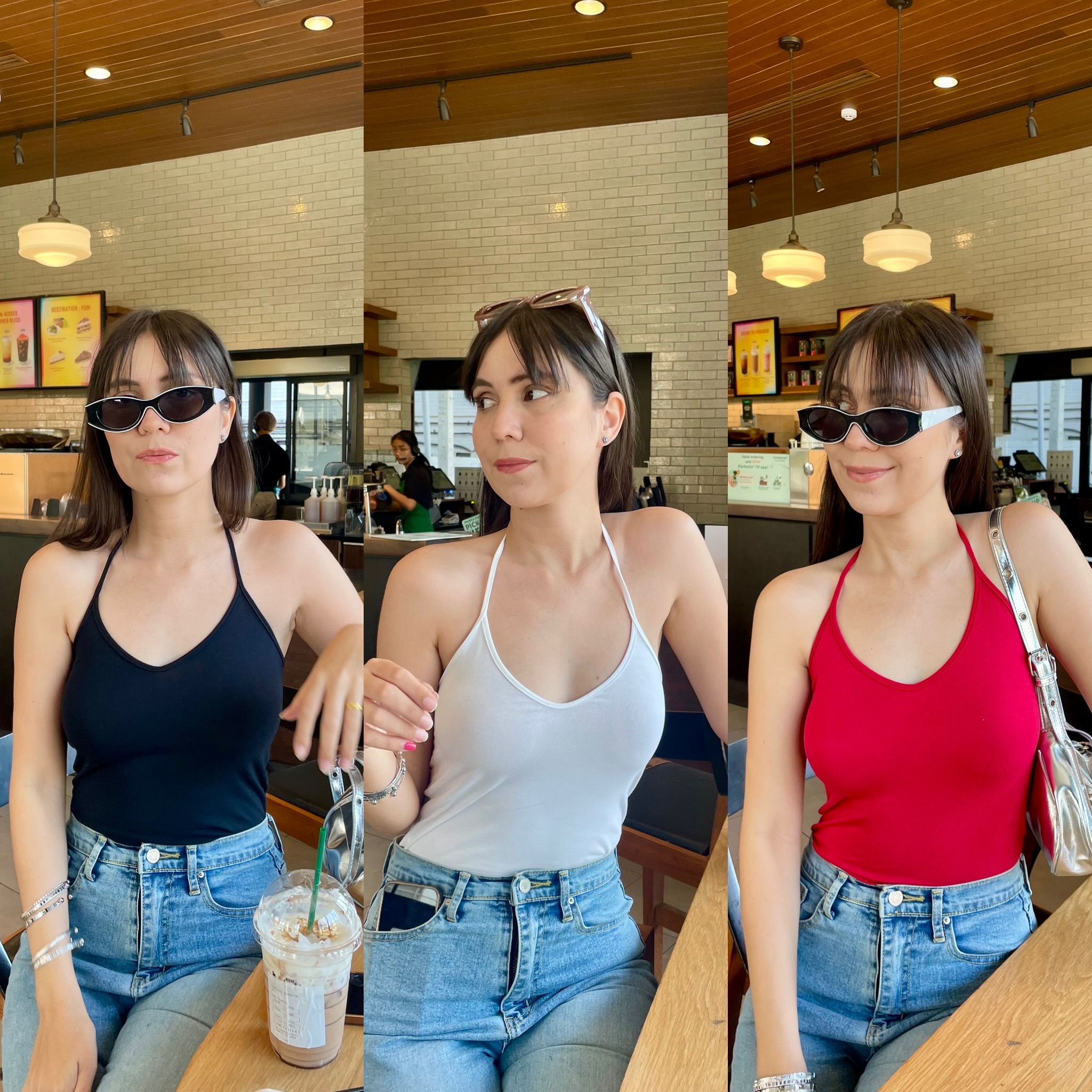 🍒Ellie Tank🍒 เสื้อกล้ามผูกคอ ตัวยาว