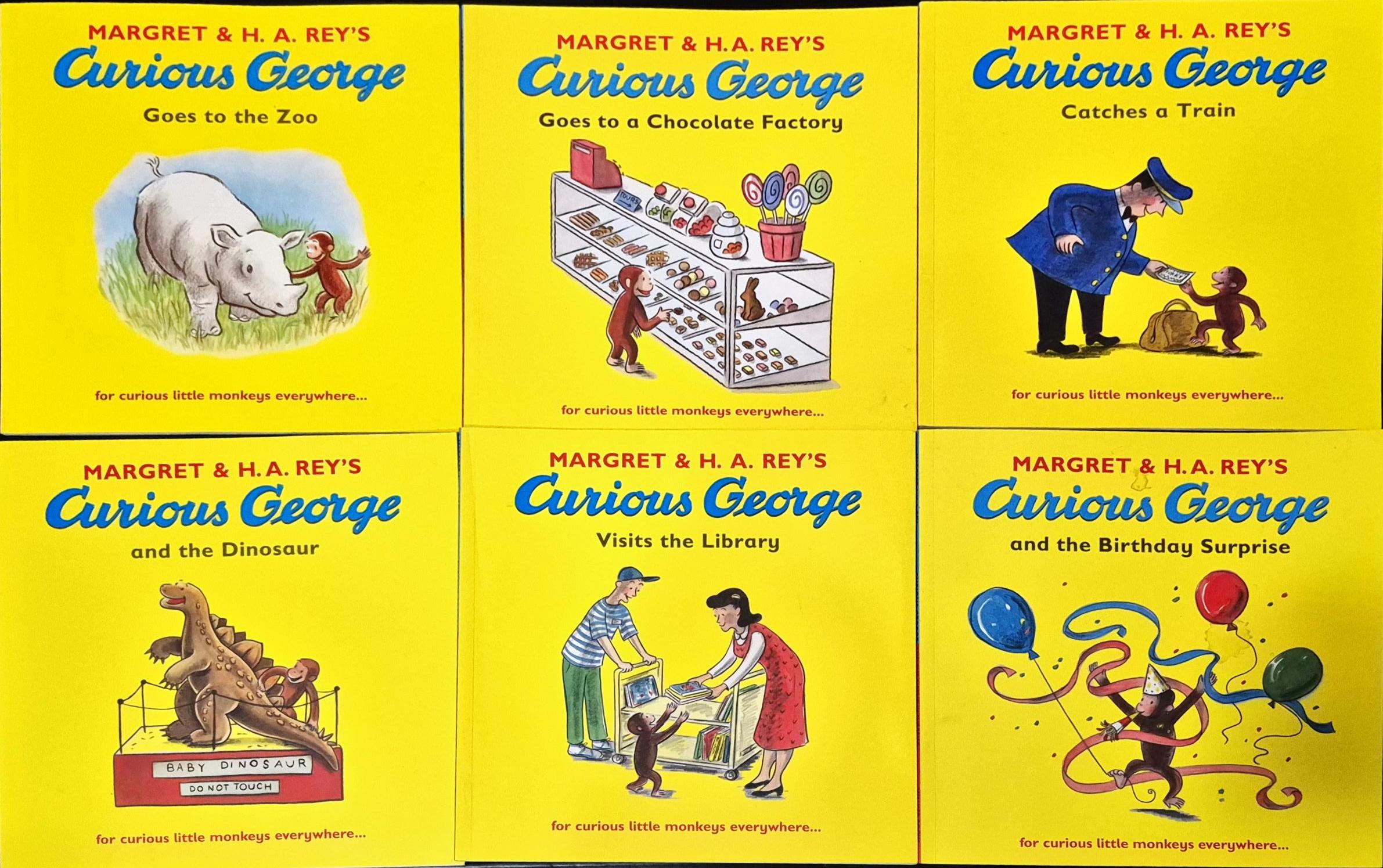 [SET 6 BOOKS] **หนังสือนิทานปกอ่อน** ♥️MARGRET&H.A.REY'S CURIOUS GEORGE