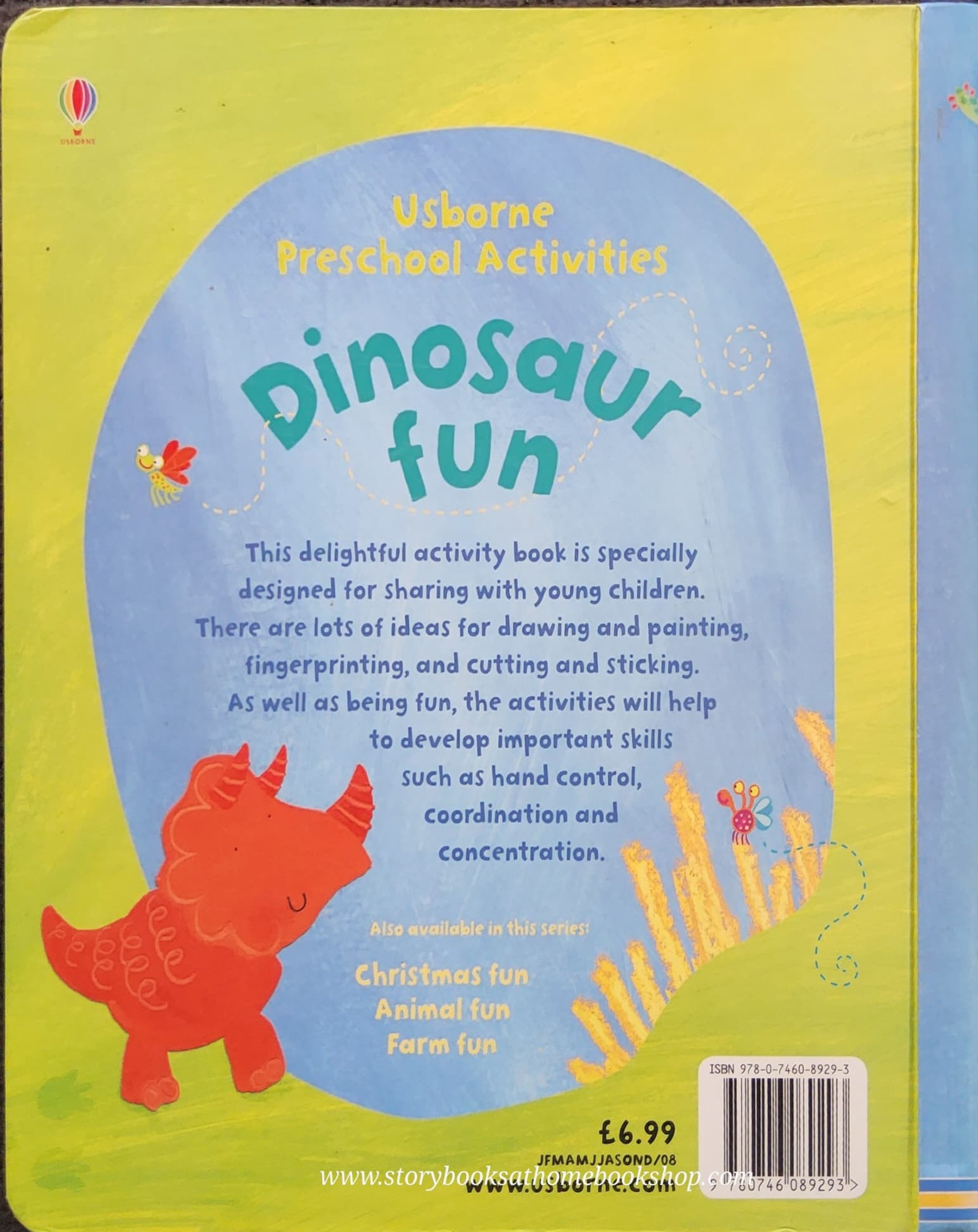 ACTIVITIES Book** ð
ðUSBORNE PRESCHOOL ACTIVITIES DINOSAUR FUN