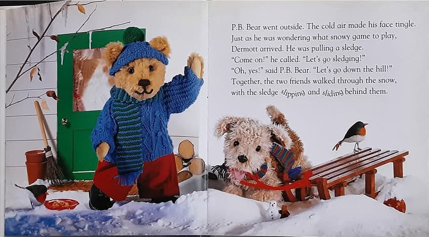 หนังสือนิทานปกแข็ง** 🍅🍓 P.B.BEAR THE SNOWY RIDE
