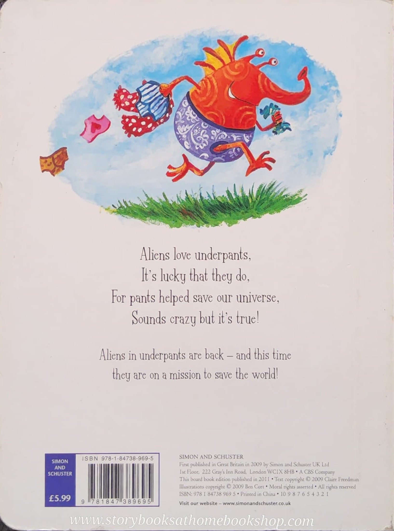 **BOARD BOOK** 🍅🍓ALIENS IN UNDERPANTS SAVE THE WORLD♥️♥️