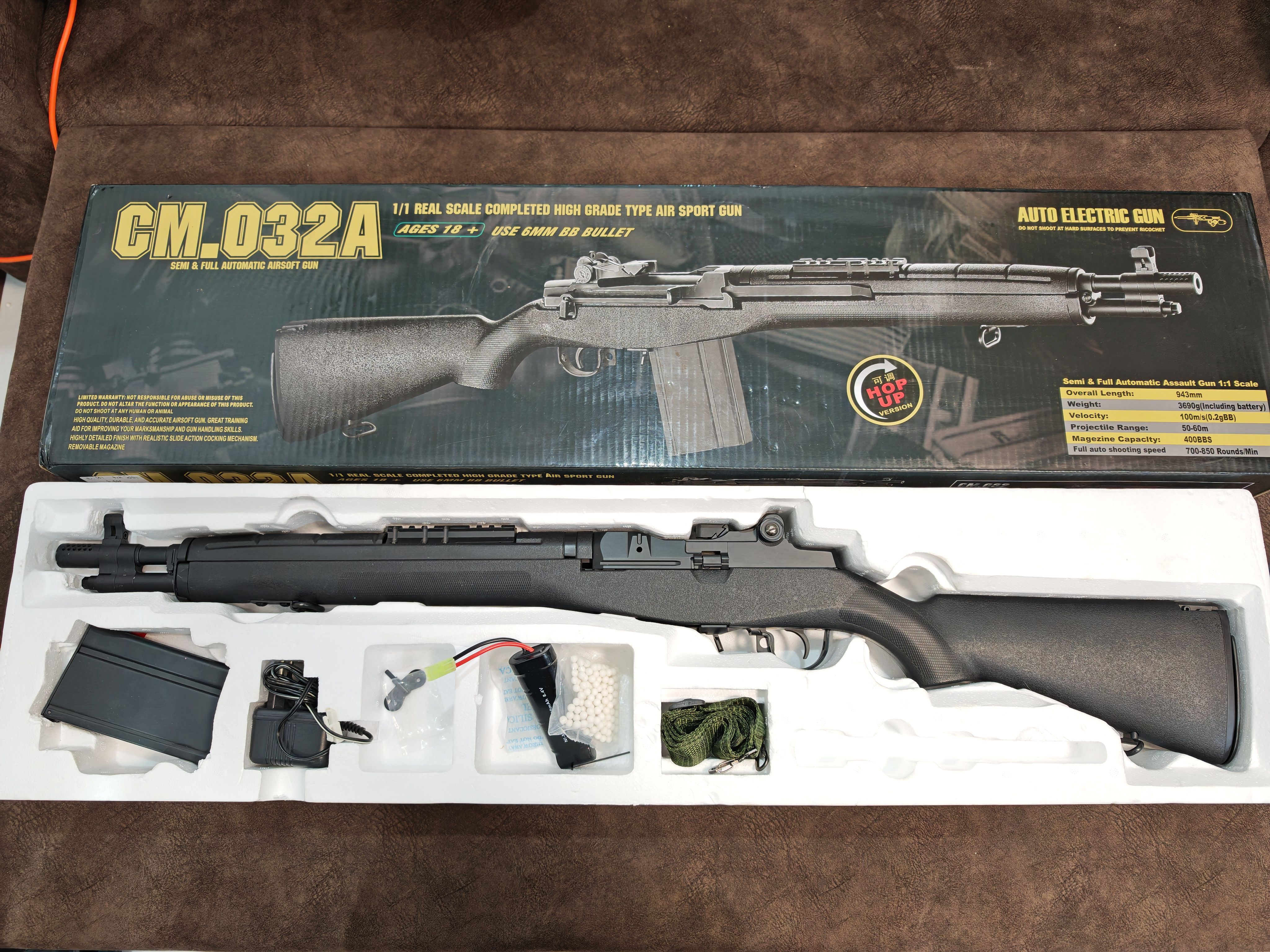 CYMA CM032A M14 SOCOM โลหะ พร้อมเล่น AEG BB Gun บีบีกัน Airsoft Gun ปืนอัดลม ปืนยาวไฟฟ้า มือสอง