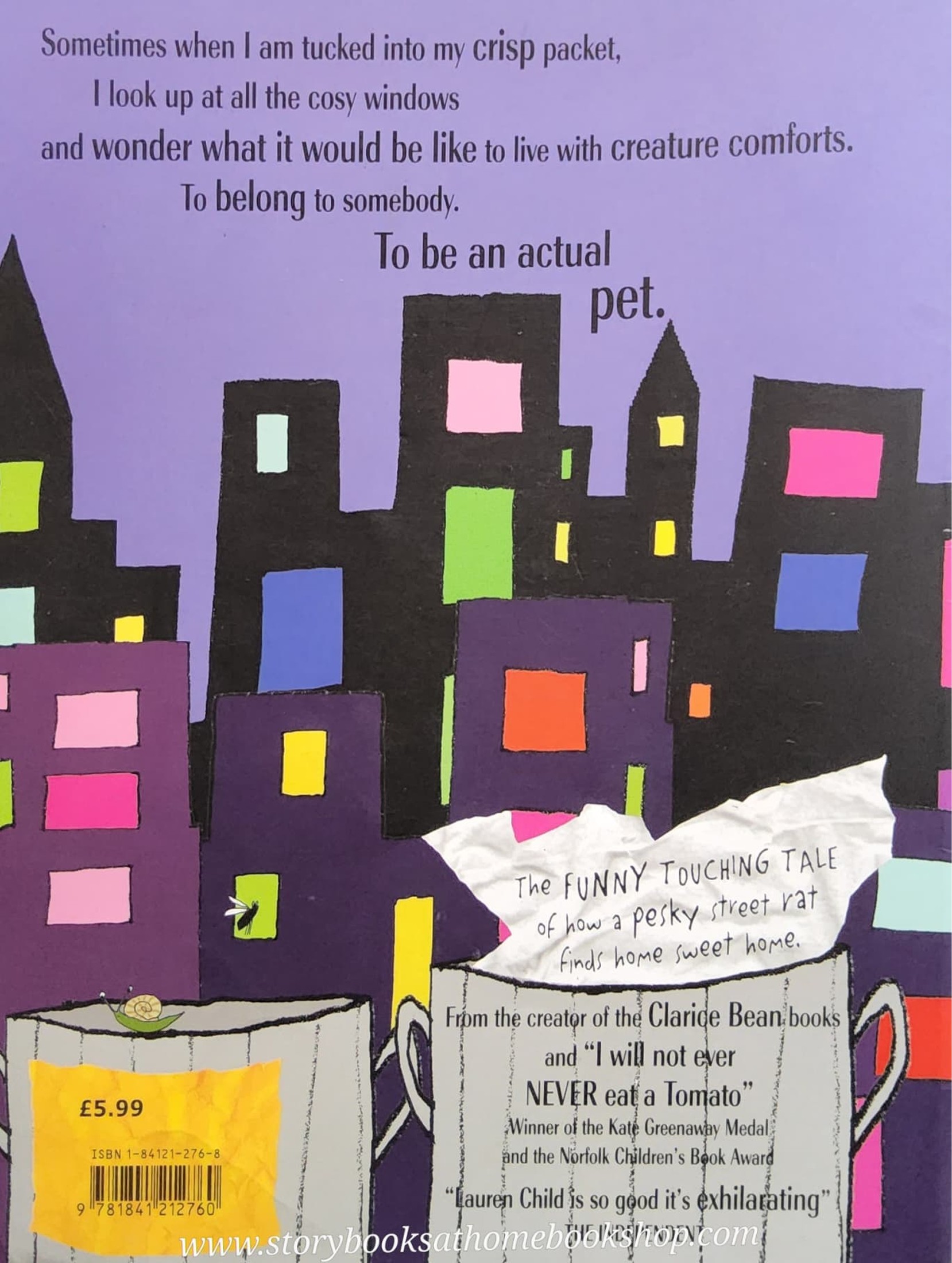 หนังสือนิทานปกอ่อน** ♥️THET PESKY RAT LAUREN CHILD