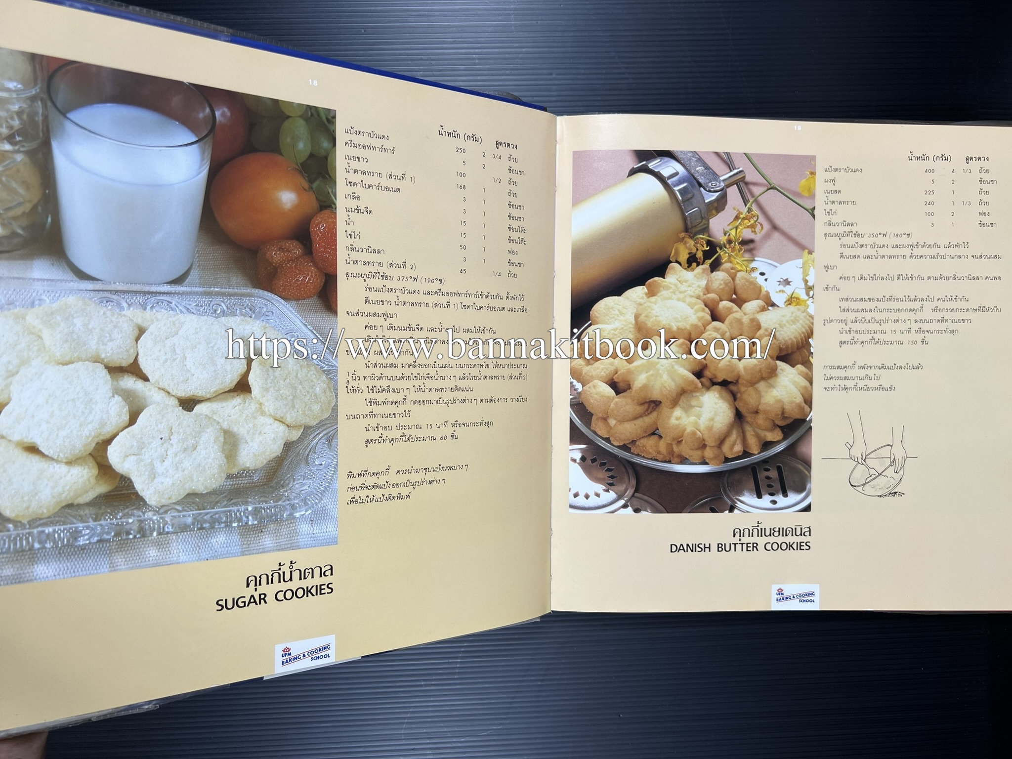 ตำราทำขนม จากแป้งสาลี (4 เล่ม) โรงเรียนสอนการผลิตอาหารและขนมอบ (UFM Baking & Cooking School (ตำราทำขนมอบ เค้ก เบเกอรี่ ของว่างในตำนาน).