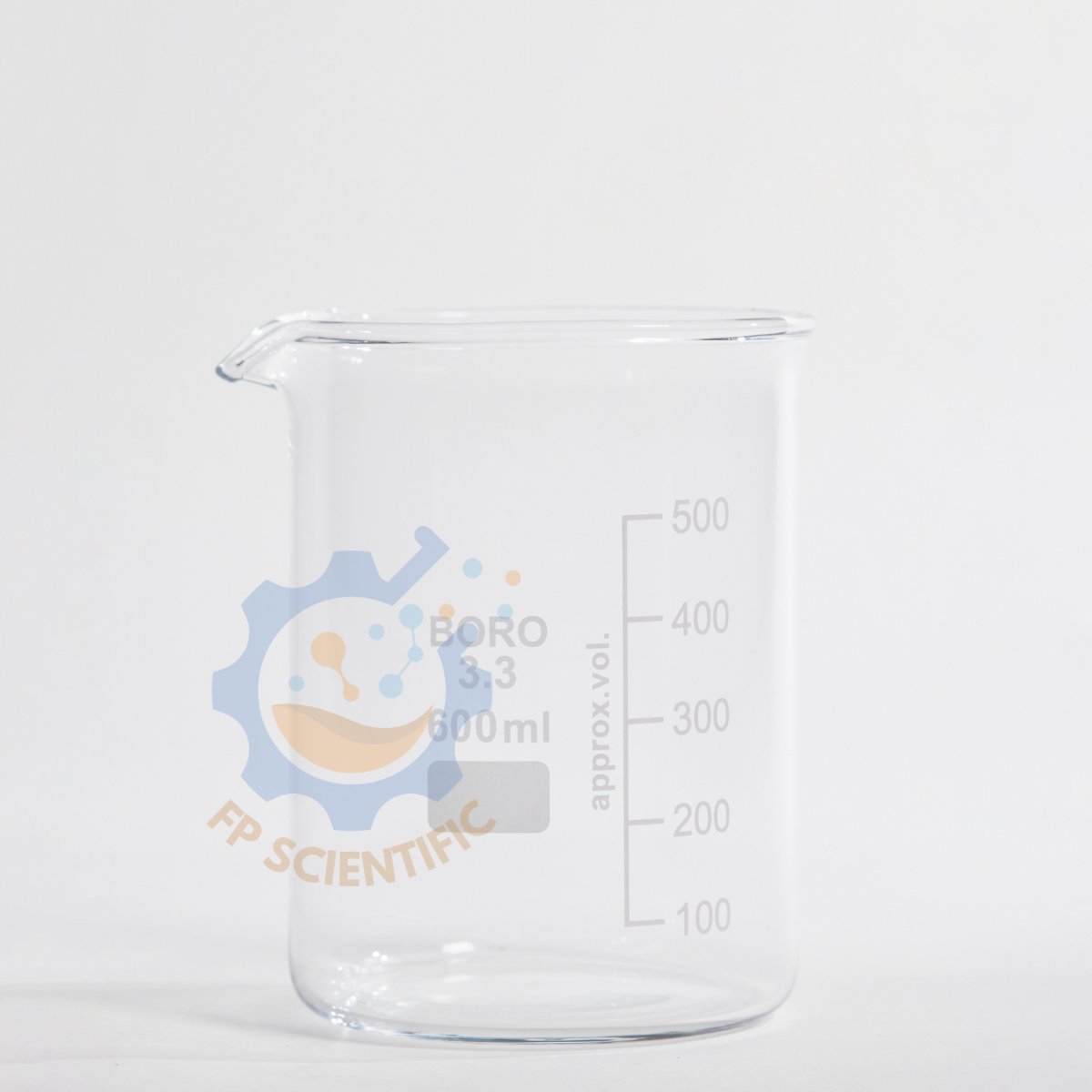 บีกเกอร์แก้ว Beaker เกรด BORO 3.3 (made in germany) เครื่องแก้ววิทยาศาสตร์ ขนาด 600 ml