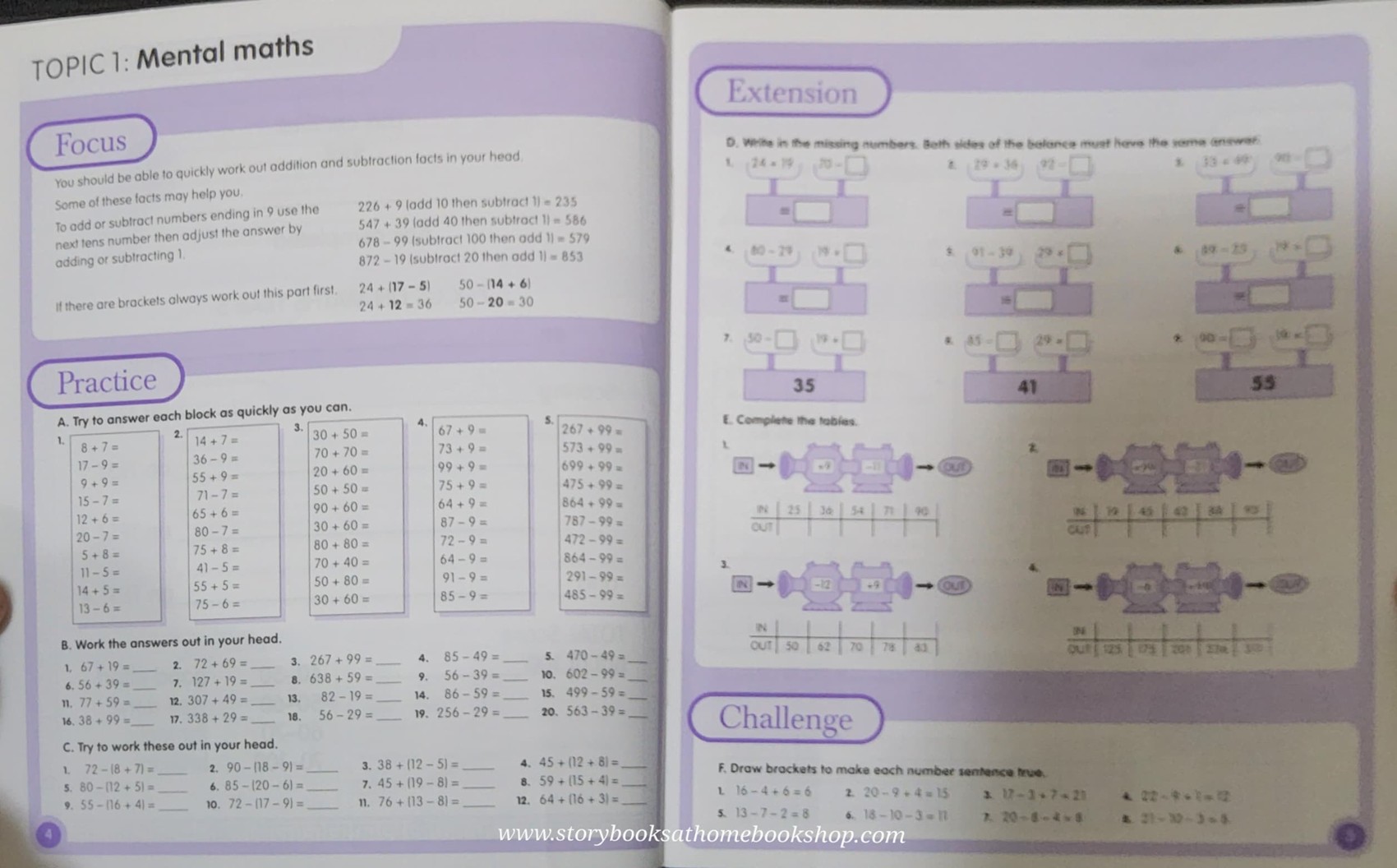 PRACTICE BOOK ** ð
ð
FOCUS ON MATHS FOR AGE 9-10
