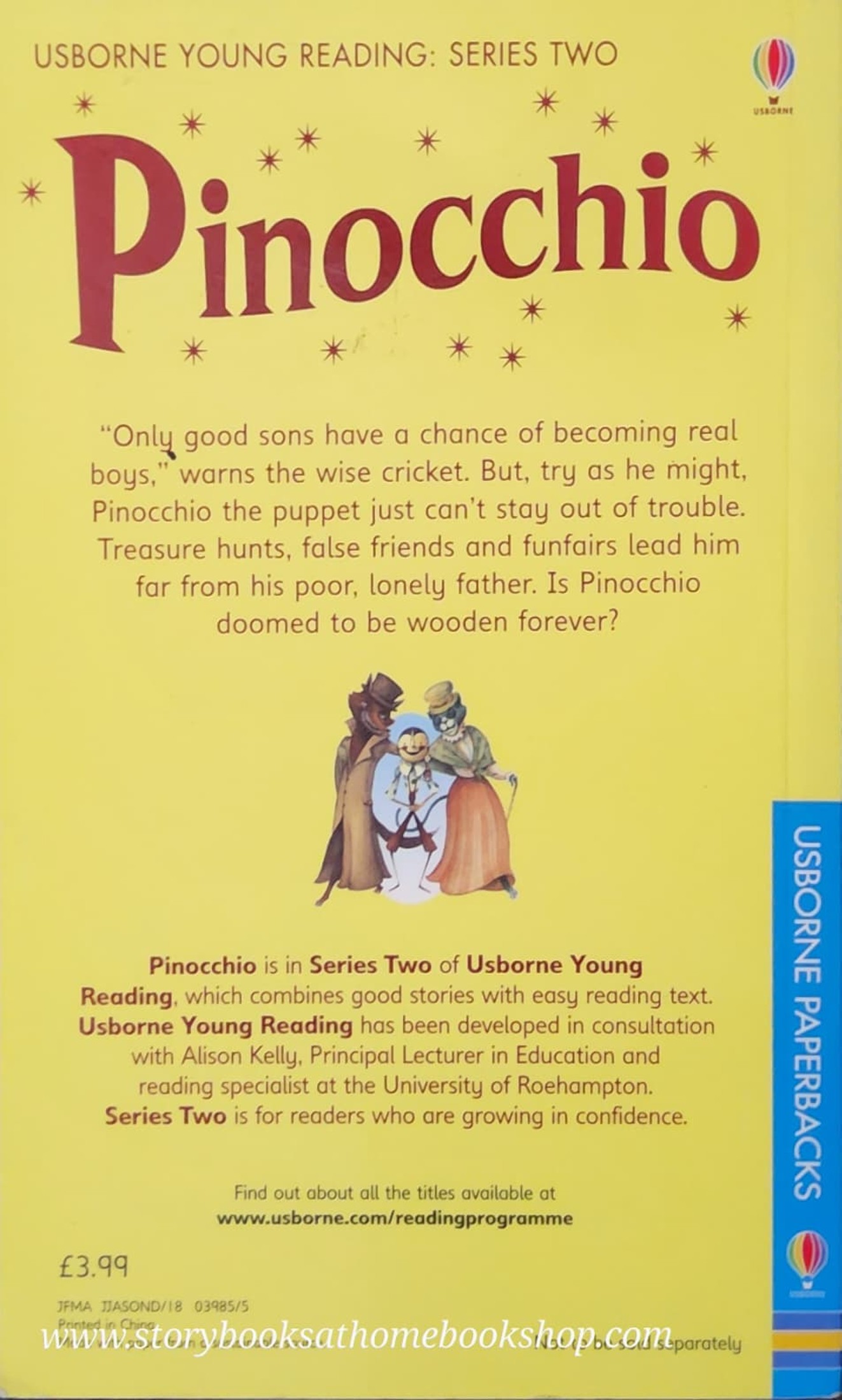 หนังสือนิทานปกอ่อน** 🍅🍅USBORNE YOUNG READING:PINOCCHIO