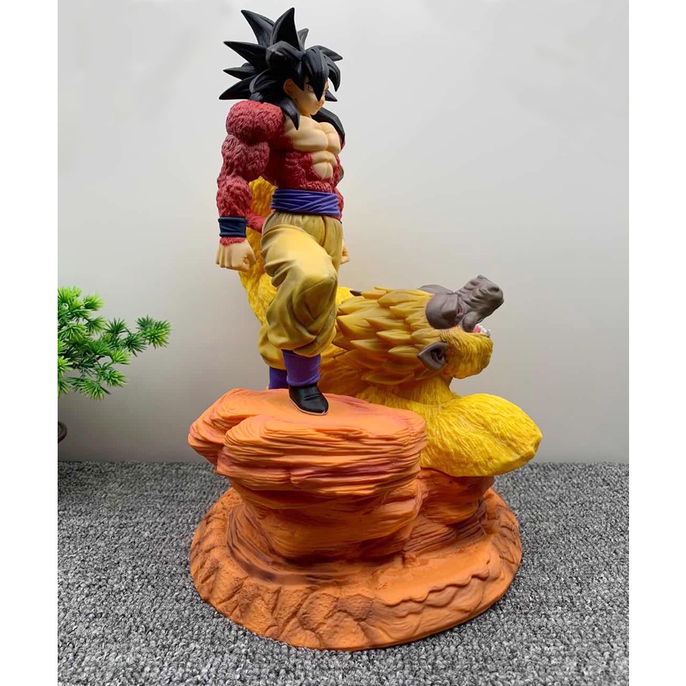 (พร้อมส่ง)โกคูร่าง4กับลิงยักษ์ 34cm ดราก้อนบอล ฟิกเกอร์ โมเดล Goku SS4 & Giant Ape Dragon Ball Figure Dragonball