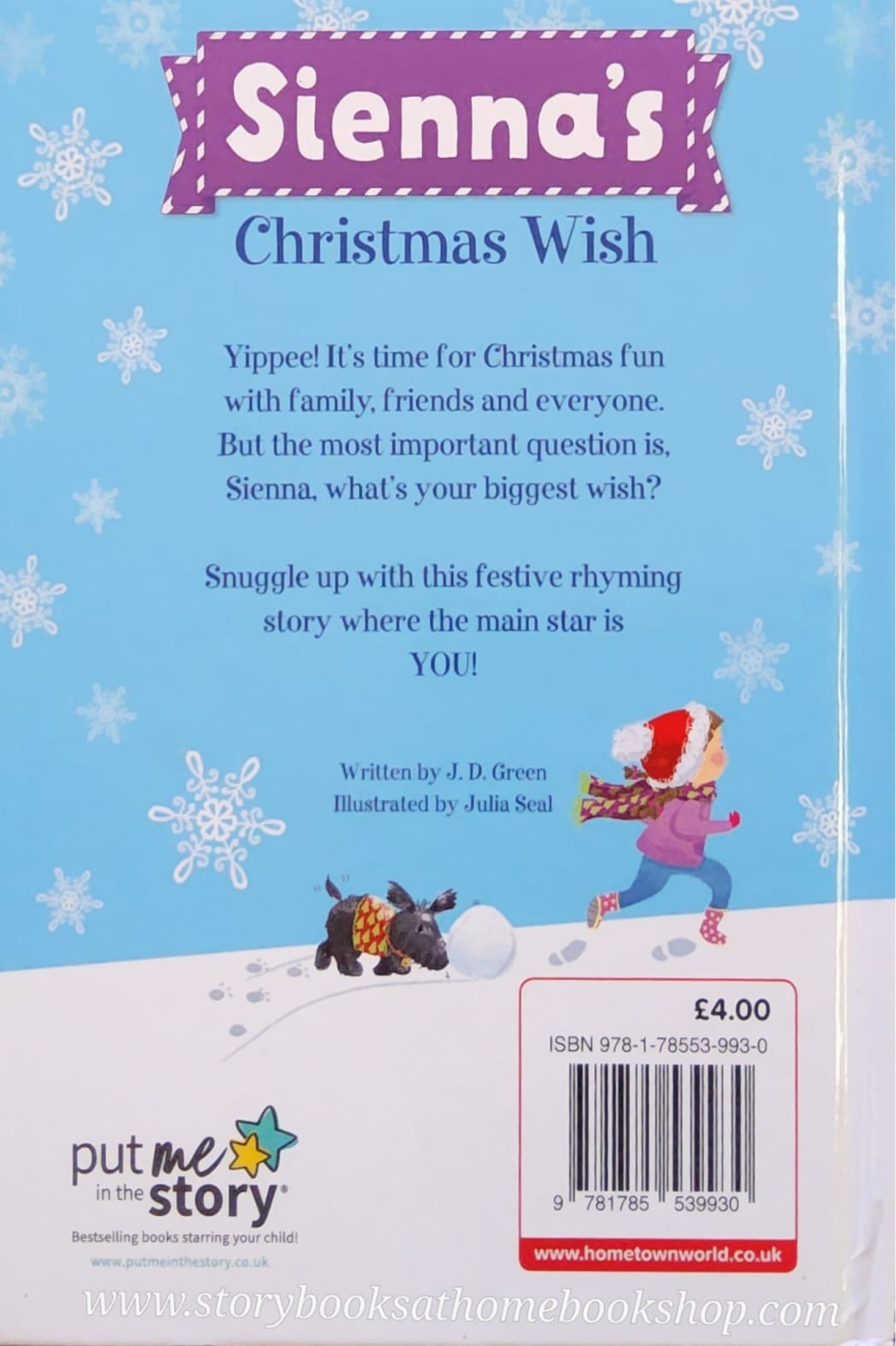 หนังสือนิทานปกแข็ง** 🍅🍓SIENNA'S CHRISTMAS WISH