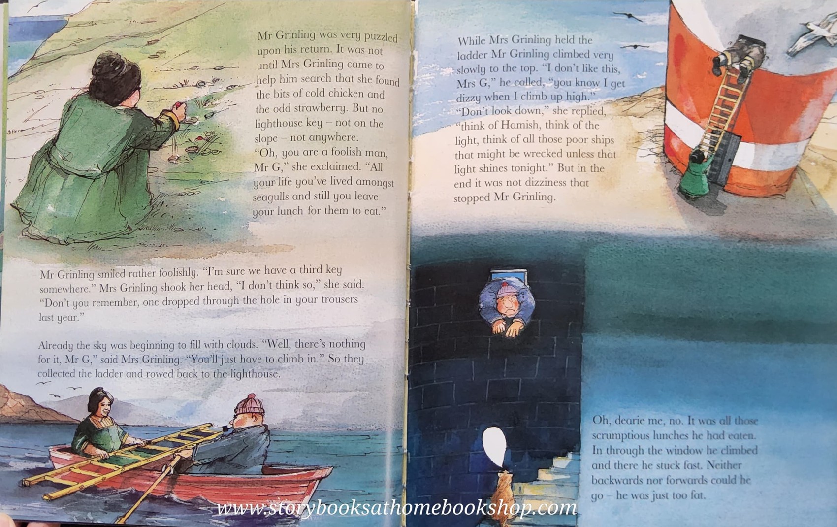 หนังสือนิทานปกอ่อน** 🍅THE LIGHTHOUSE KEEPER'S CATASTROPHE♥️♥️