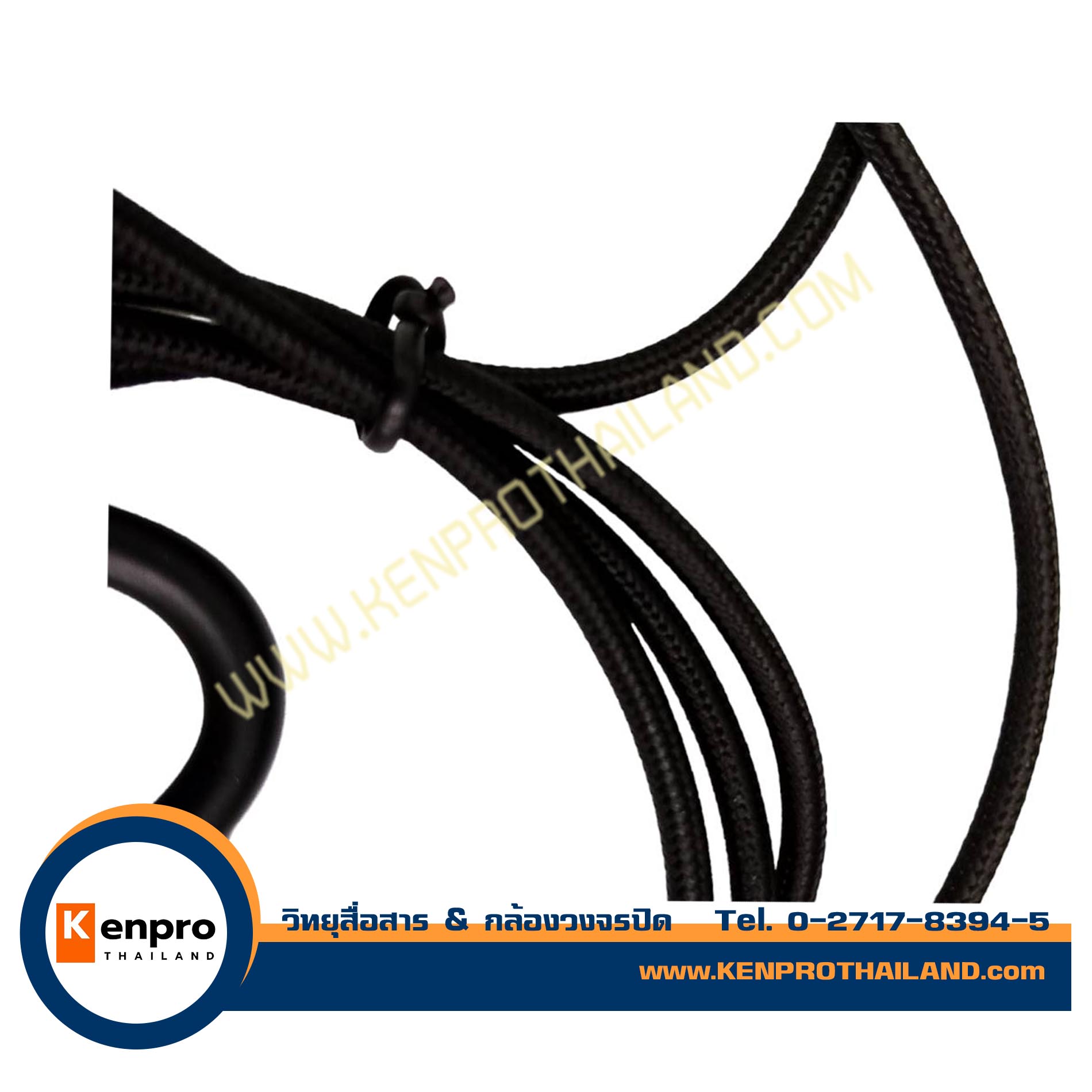 หูฟังวิทยุสื่อสาร แจ็ค KENWOOD เกี่ยวหู สายเชือกใหญ่ ใช้ได้กับวิทยุสื่อสารหลากหลายรุ่น