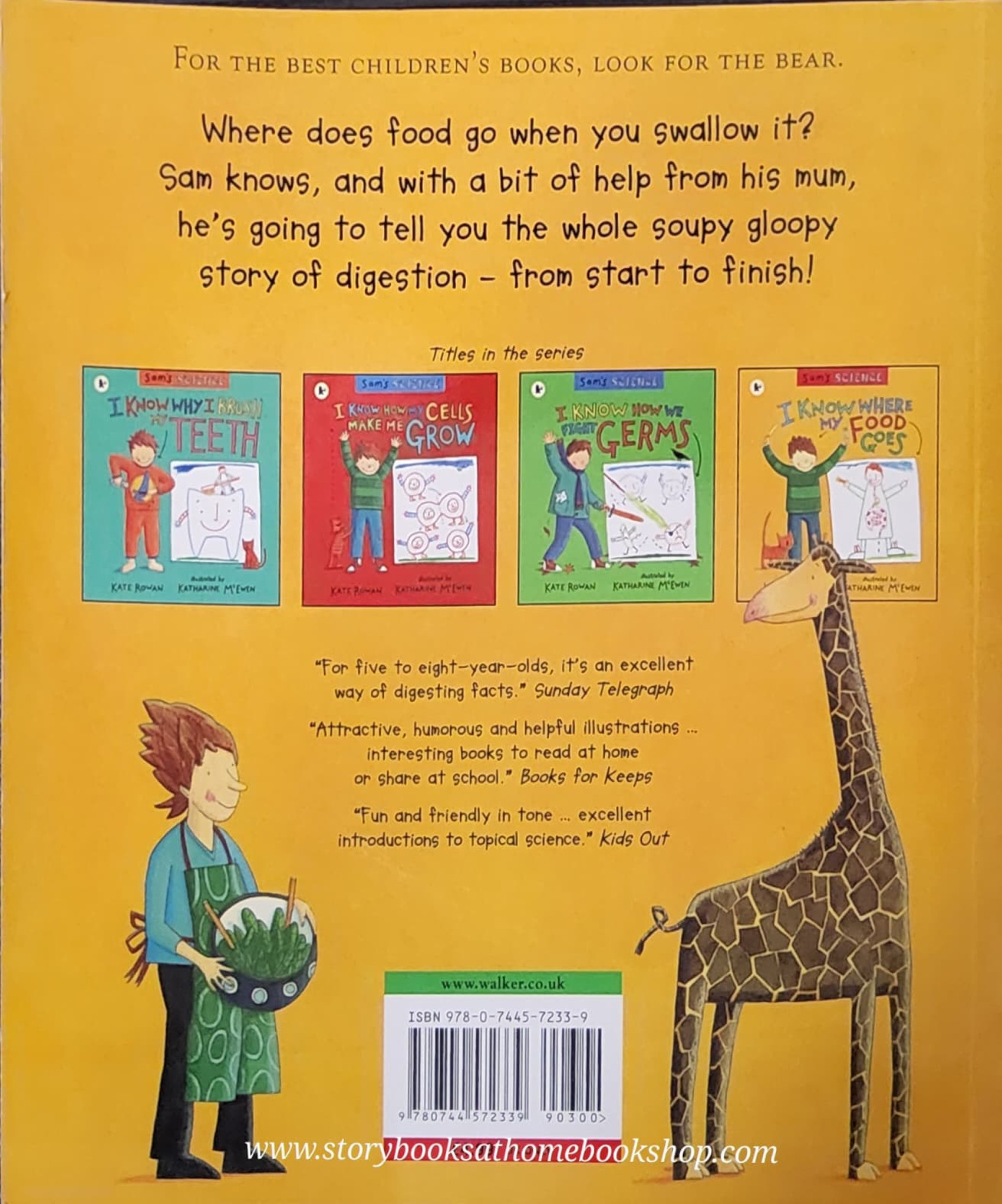 หนังสือนิทานปกอ่อน** 🍅🍓SAM'S SCIENCE:I KNOW WHERE MY FOOD GOES