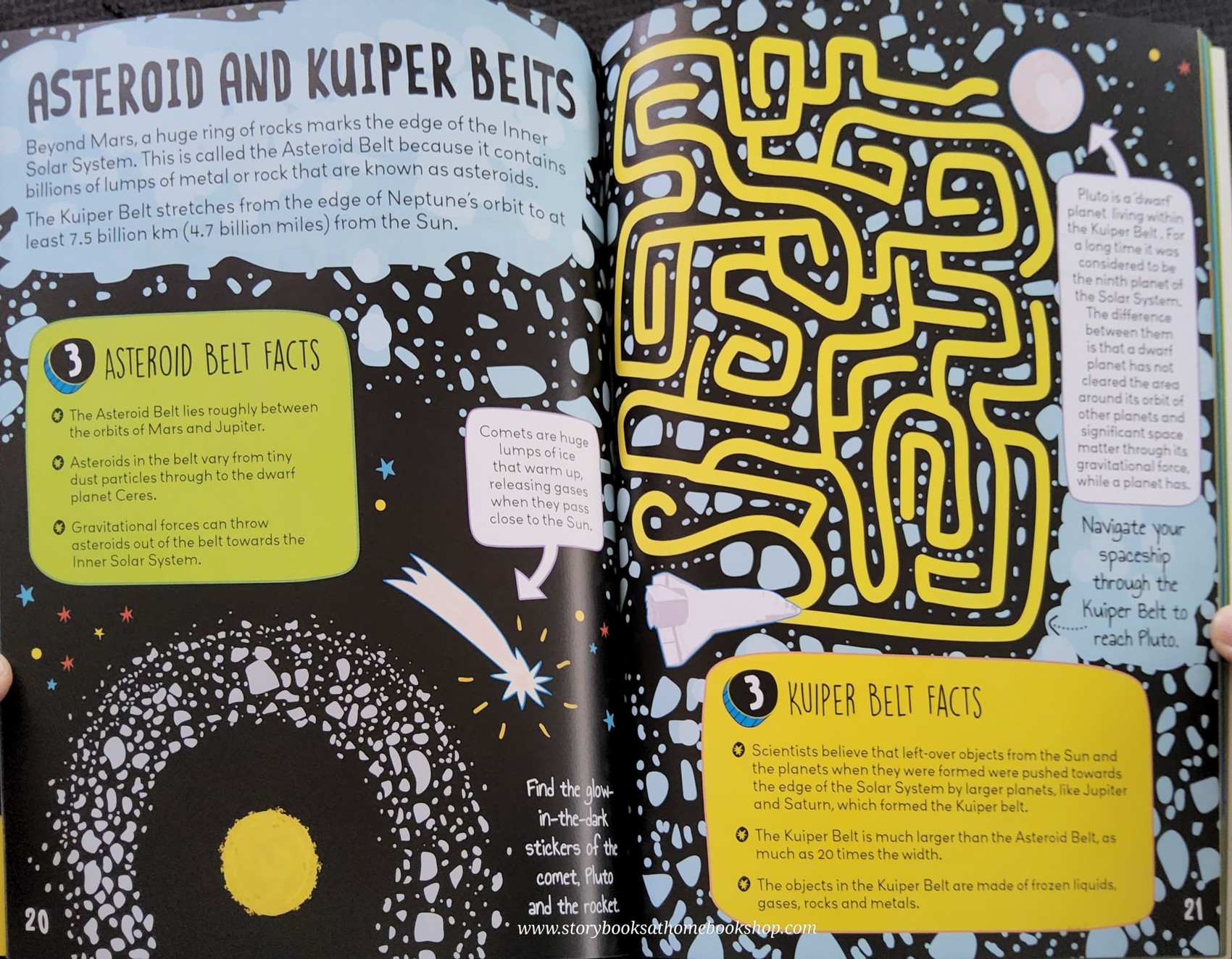 ACTIVITIES BOOK** ð
KNOW AND GLOW SPACE STICKER ACTIVITIES WITH 110 STICKERS